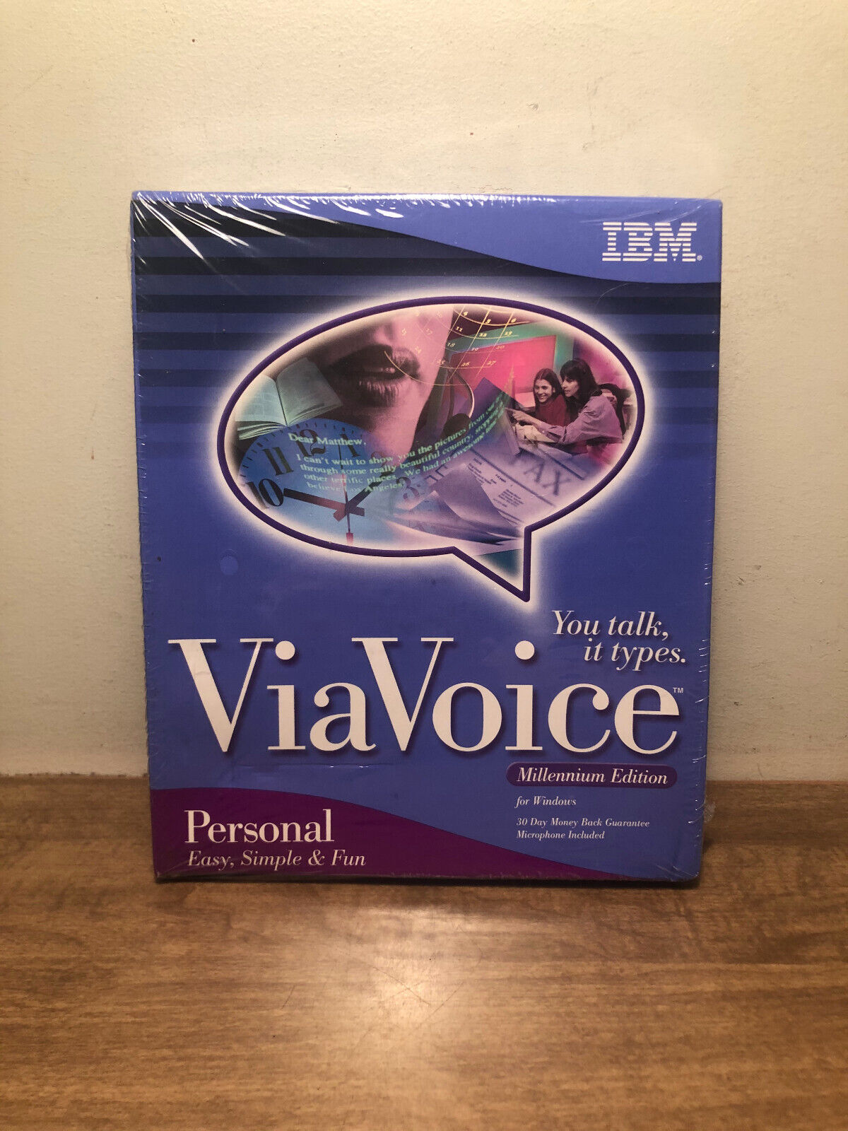 IBM ViaVoice Personal for Windows Millennium Edition You Talk It Types