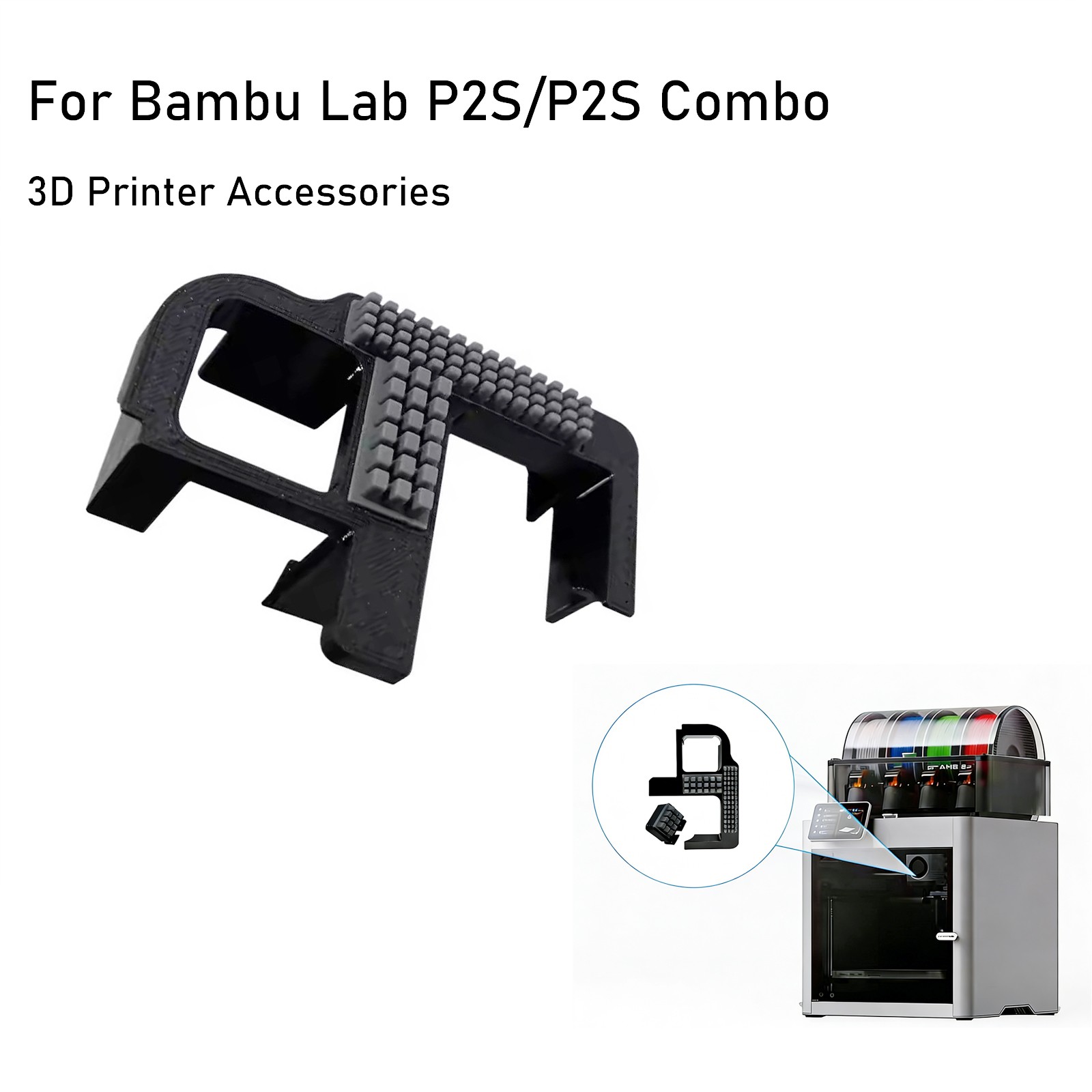 Nozzle Wiper For Bambu Lab P2S/P2S Combo 3D Printer Silicone Nozzle Brush