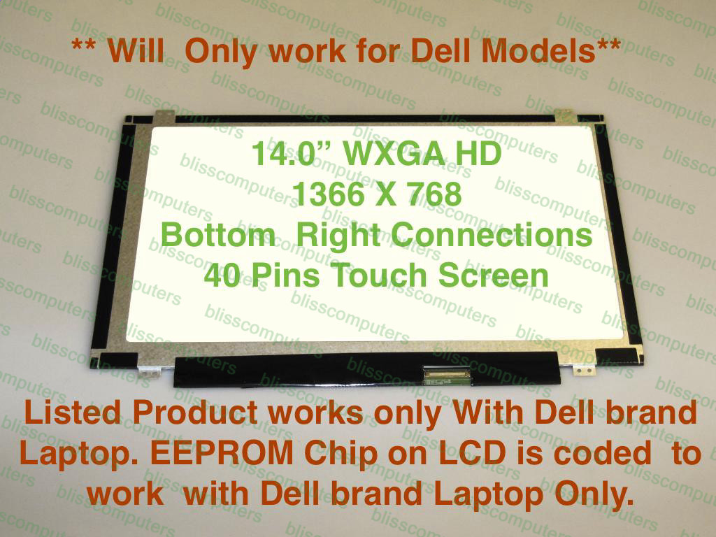 B140XTK01.0 HW2A LCD Screen Glossy HD 1366x768 Display 14.0"