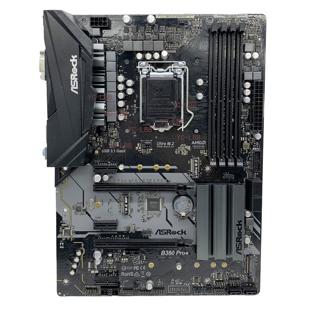 LGA1151 Motherboard ATX ASRock B360 Pro4 Intel B360 DDR4 SATA3 HDMI DVI-D Audio