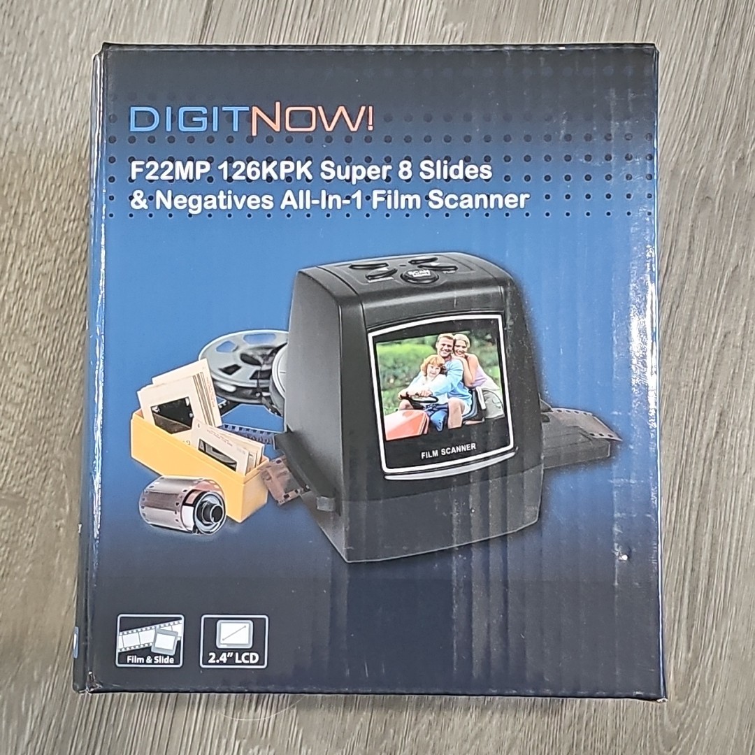 DIGIT NOW F22MP 126KPK Super 8 Slides & Negatives All-in-1 Film Scanner
