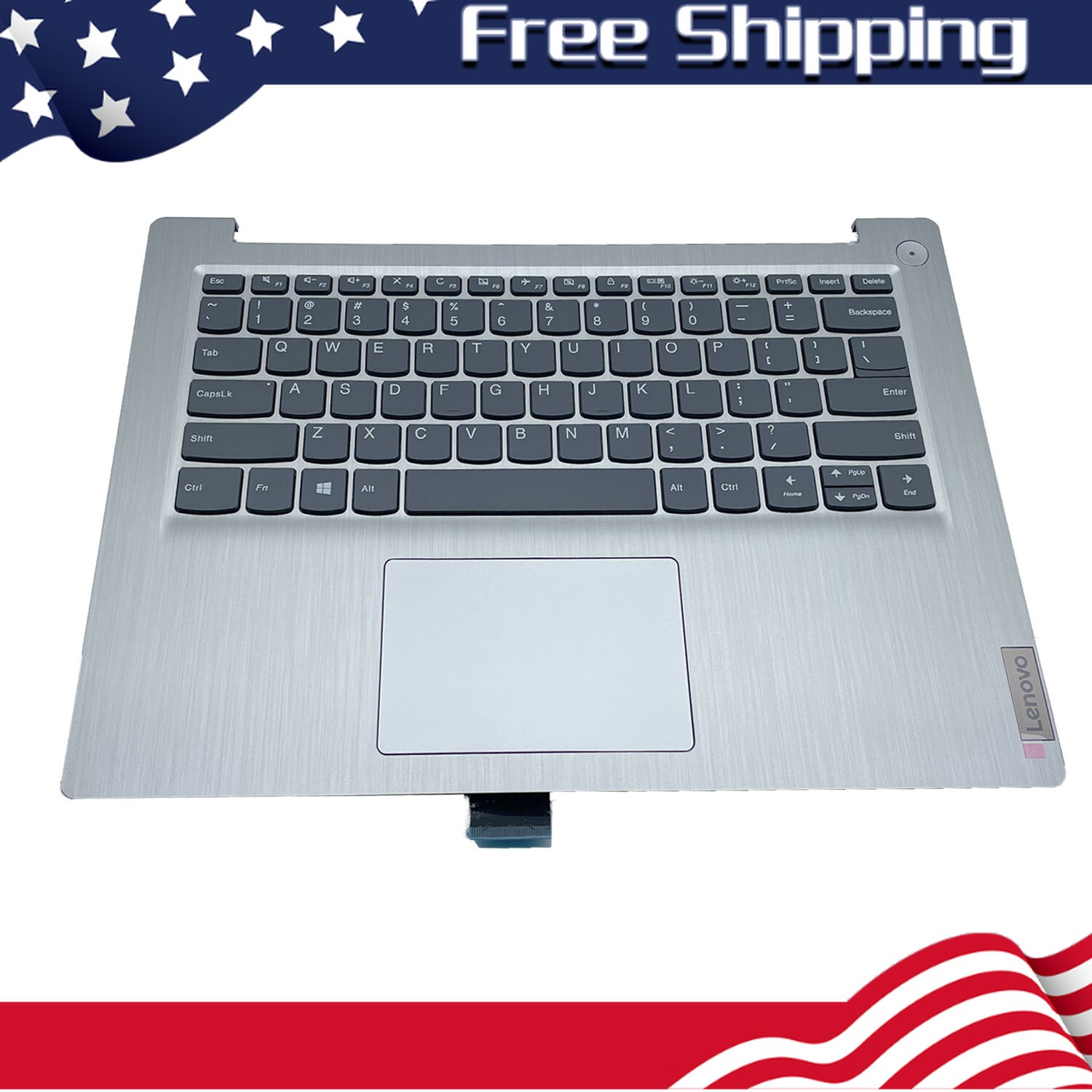For Lenovo Ideapad 3-14IML05 14IIL05 14ARE05 81WA Palmrest Non-Backlit Keyboard