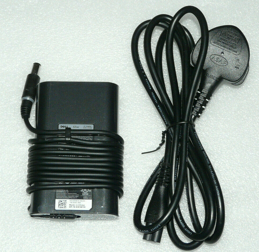 NEW GENUINE DELL INSPIRON LATITUDE XPS CHARGER 65W JNKWD 3CWYH FPC2Y 5HJ2F G4X7T