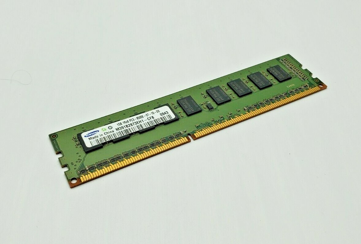 SAMSUNG 1GB 1RX8 PC3-8500E DDR3-1066 240-PIN DIMM M391B2873EH1-CF8