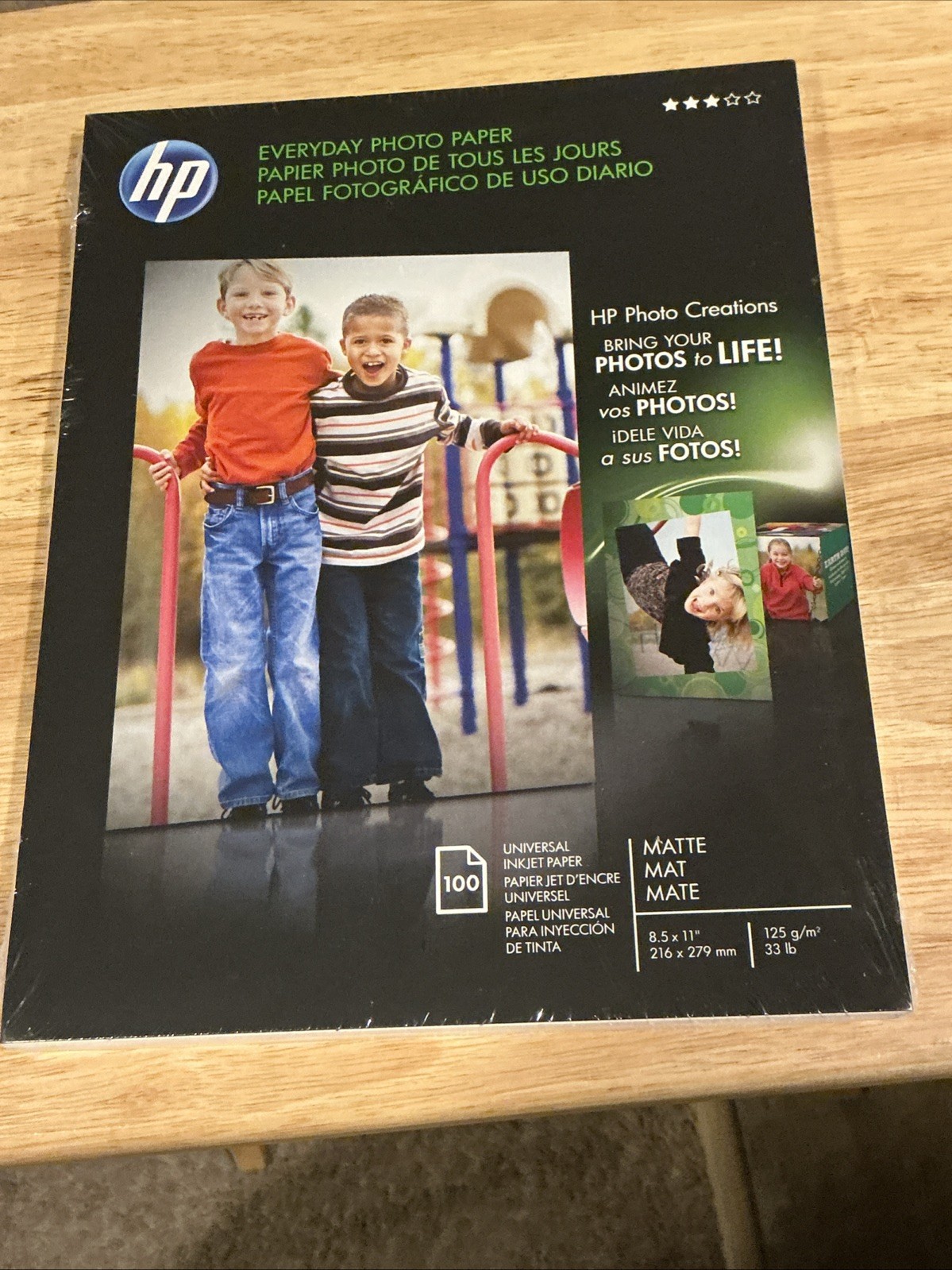 NOS 2010 HP Everyday Inkjet Photo Paper Matte 100 Sheets 8.5x11” NEW Sealed