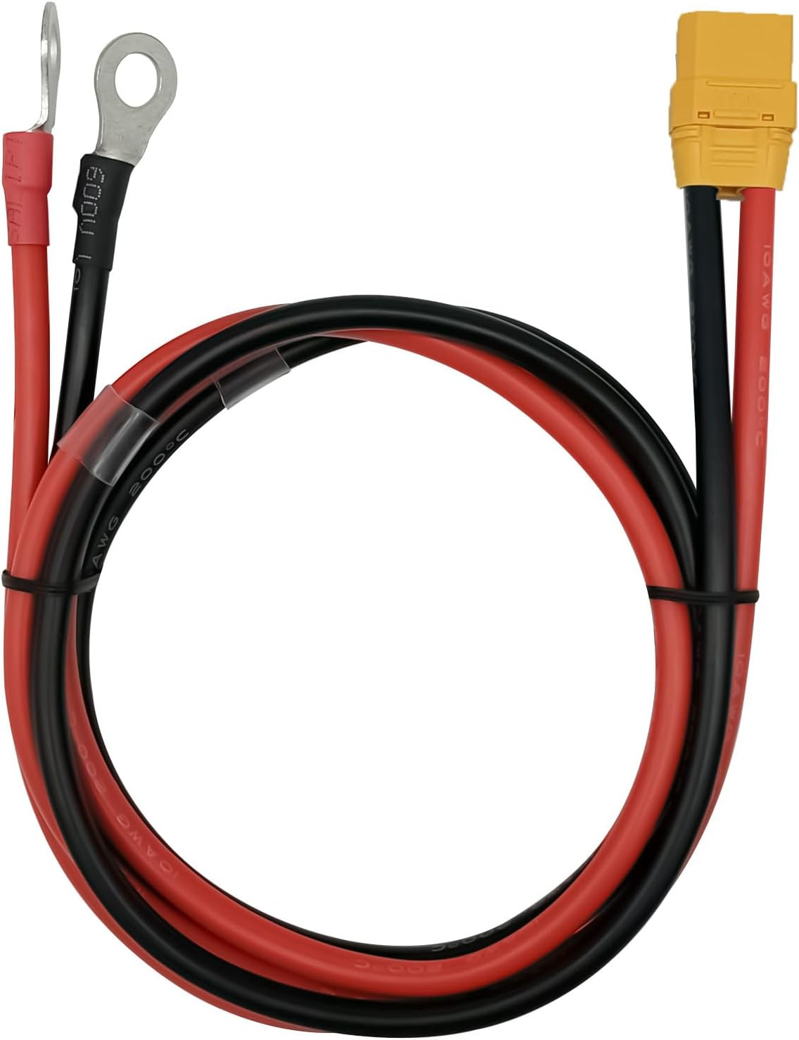 XT90H XT90 to O Ring Terminal Cable,Xt90 Female to O Ring Connector Cable with 1