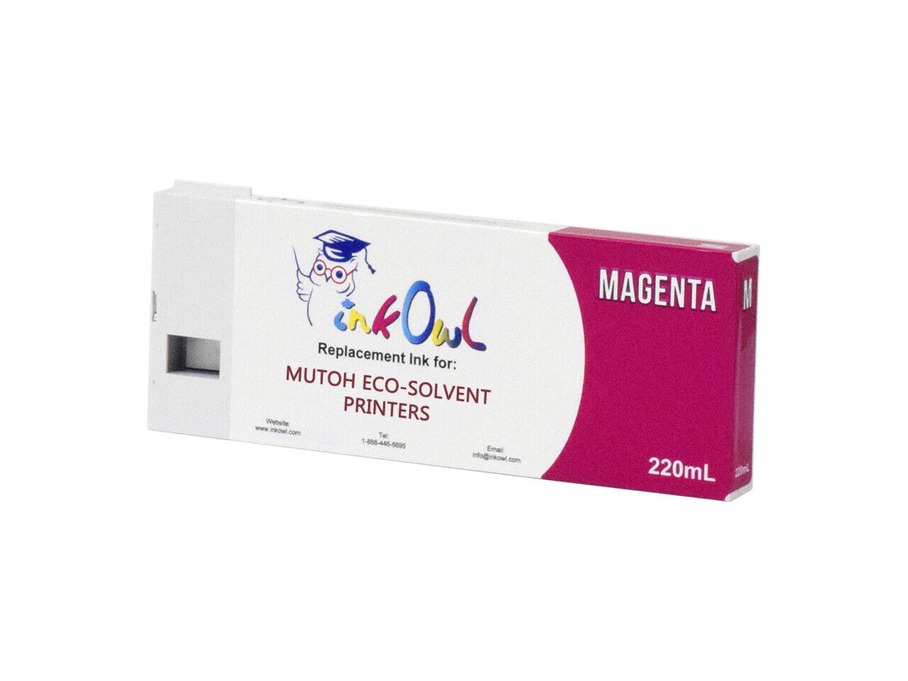 220ml InkOwl MAGENTA Compatible Cartridge for Mutoh ValueJet Eco-Ultra Printers