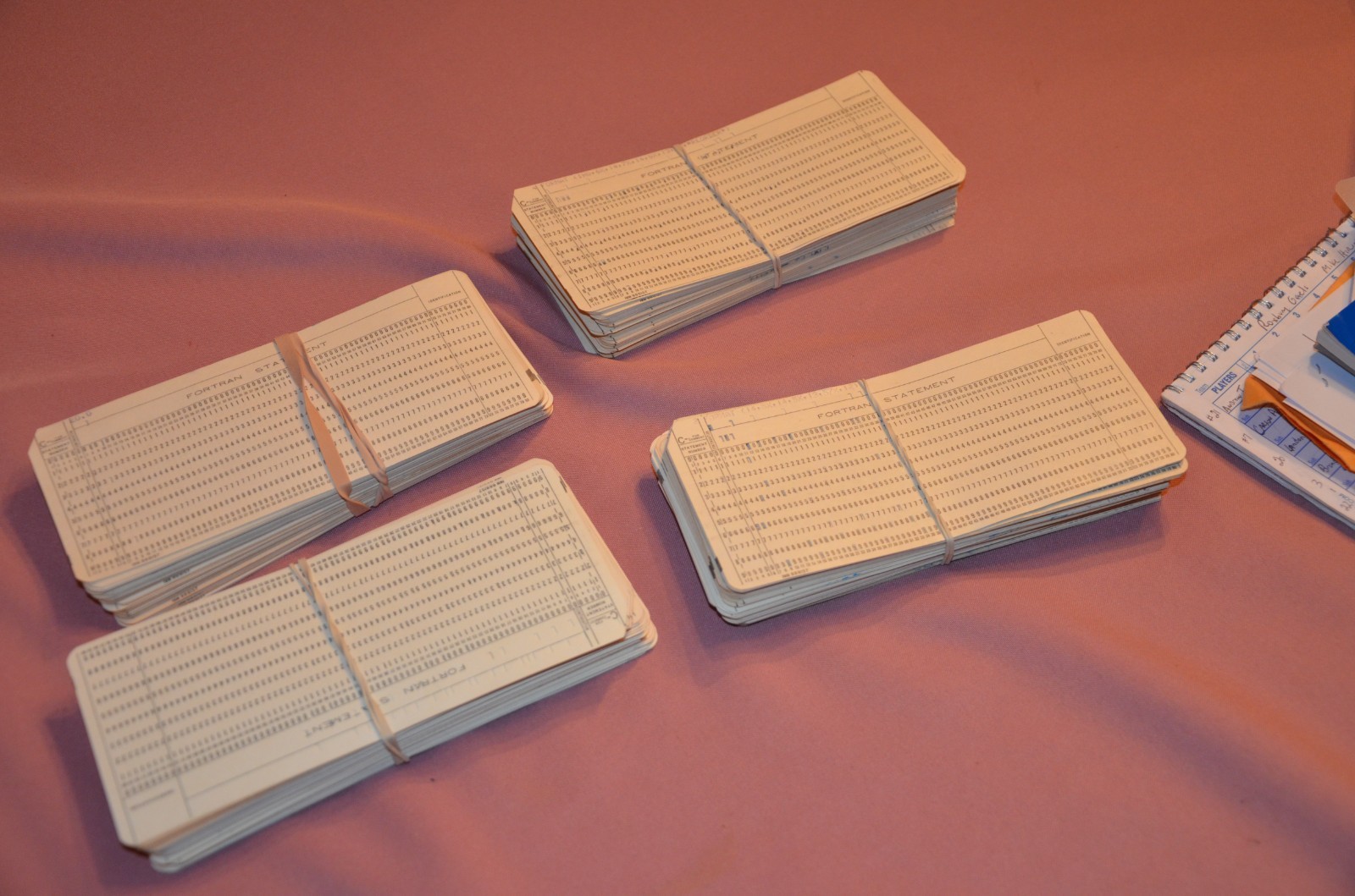 Vintage IBM FORTRAN STATEMENT Computer Data Punch Cards USED - Lot of 20