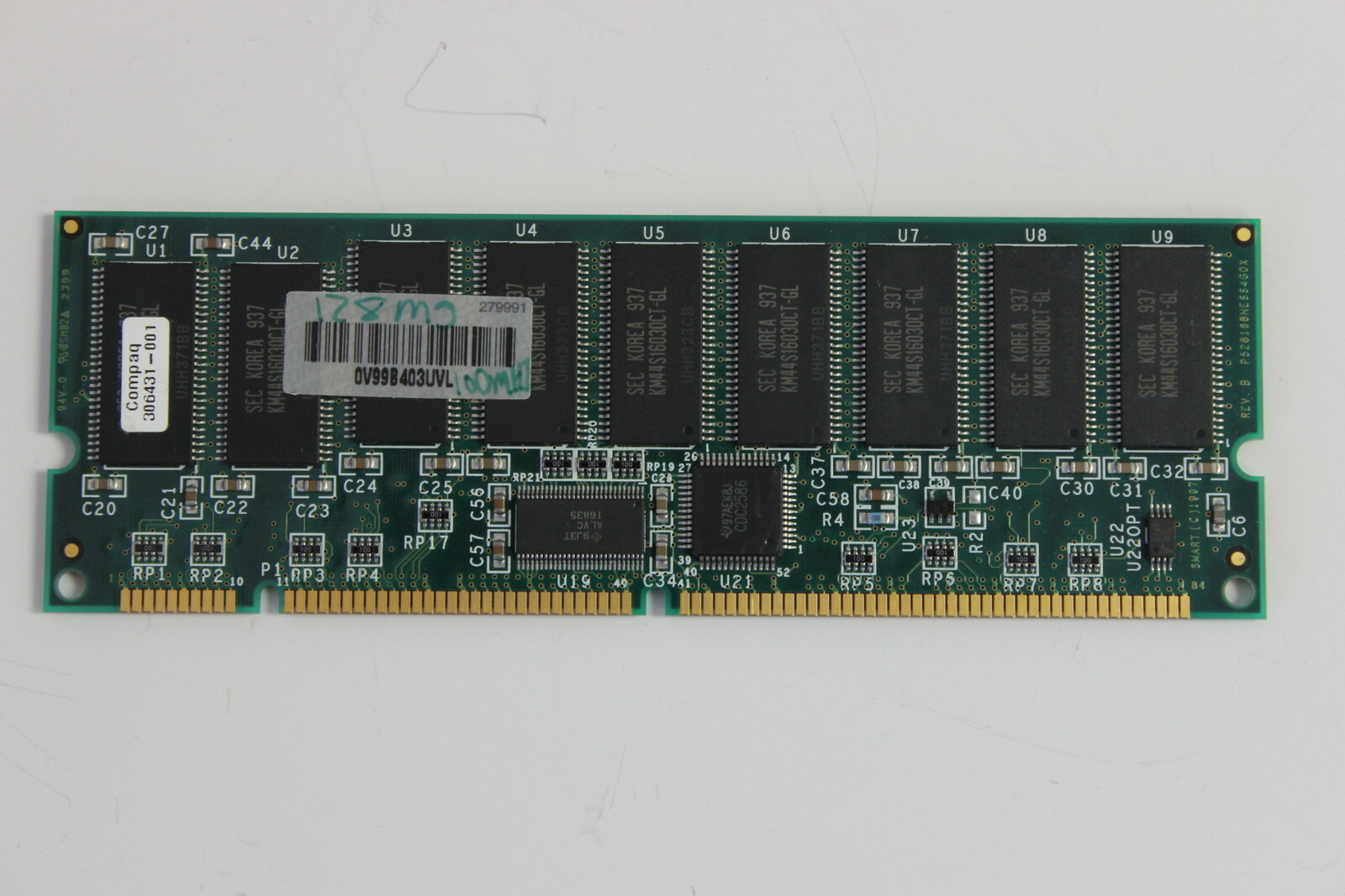 COMPAQ 317756-001 306431-001 128MB 168 PIN 1000MHZ SDRAM MEMORY MODULE