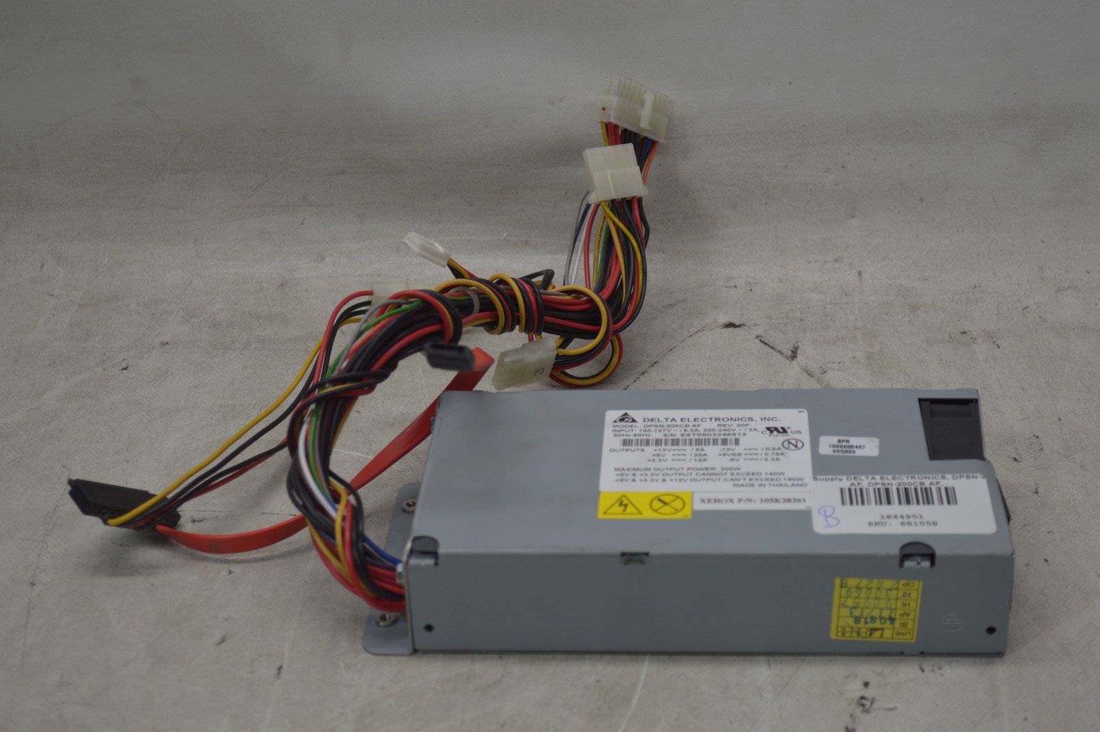 Delta Electronics DPSN-200CB AF 200W Power Supply Xerox 105K28261