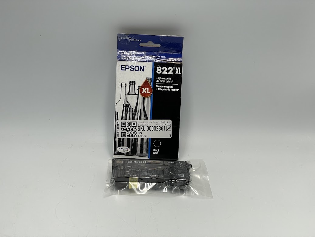Epson 822XL High Capacity Black Ink Cartridge