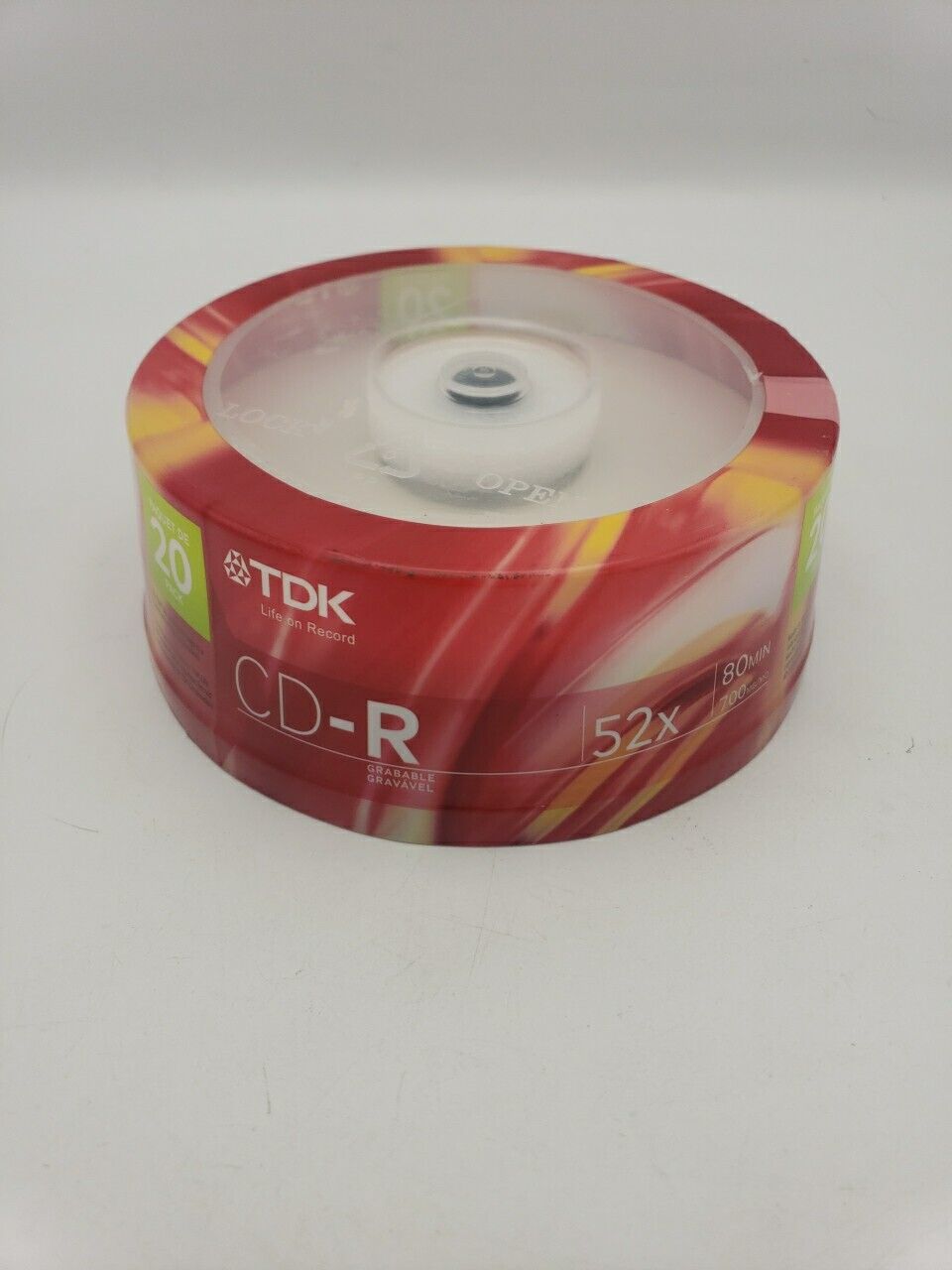 TDK CD-R 52x 20-Pack 80MIN 700MB Blank CDs Audio, Data - NEW & FACTORY SEALED