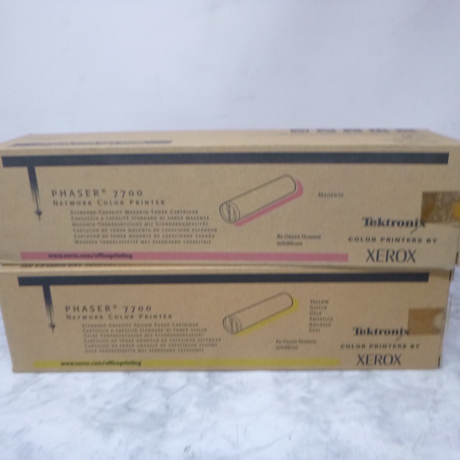 XEROX 16188000 Magenta  16188100 Yellow Standard Capacity Genuine