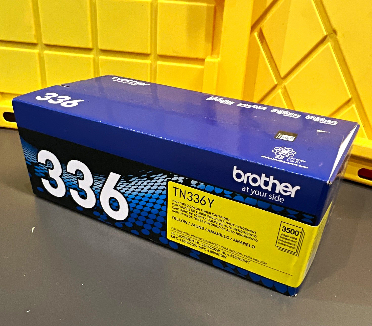 Brother TN336Y Genuine/Original Yellow High Yield Laser Toner HL/MFC Compatible