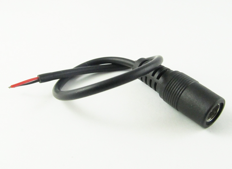 100pcs 5.5mm x 2.5mm 5.5/2.5 CCTV DC Power Charger DC Power Female Cable 30cm