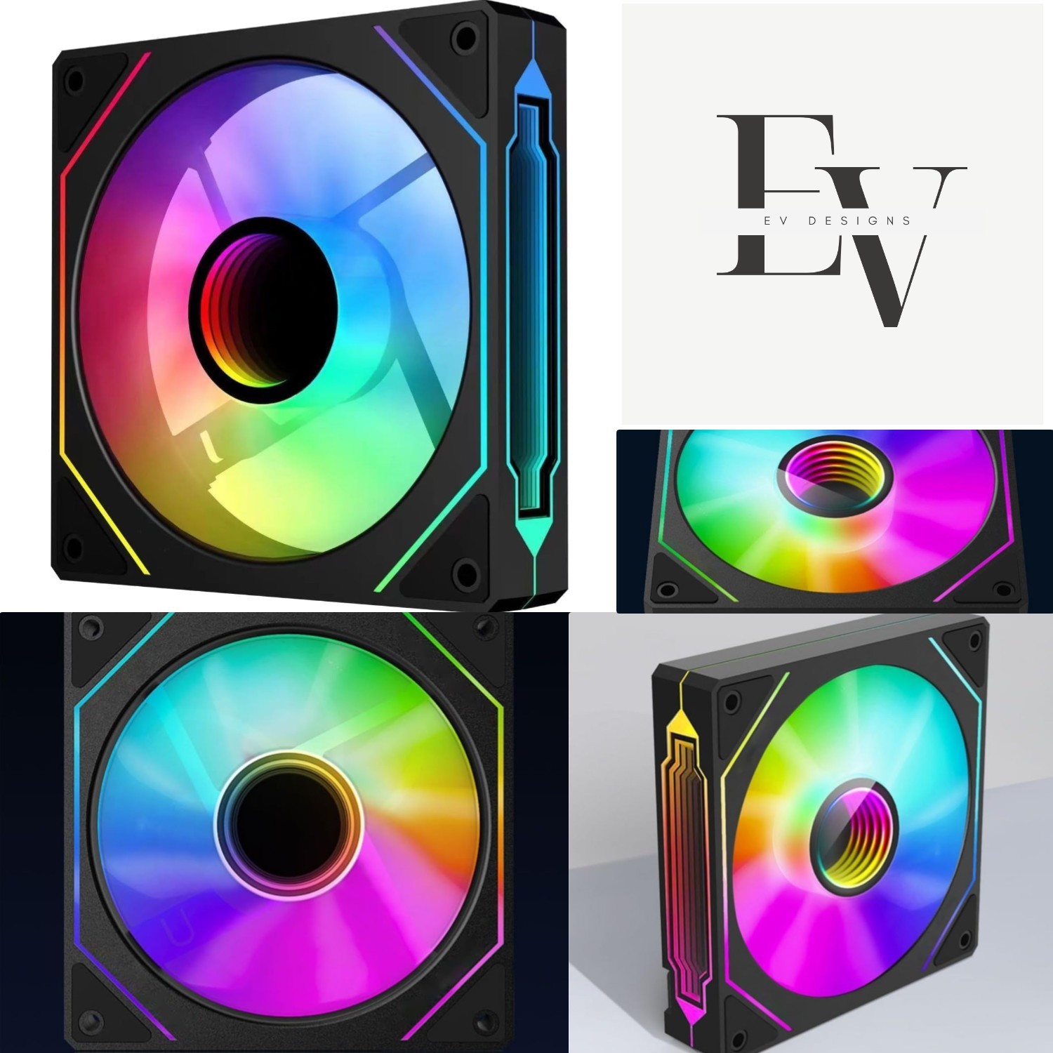 Jungle Leopard Prism 120mm ARGB Case Fan - Stunning Infinite Mirror Light Effect