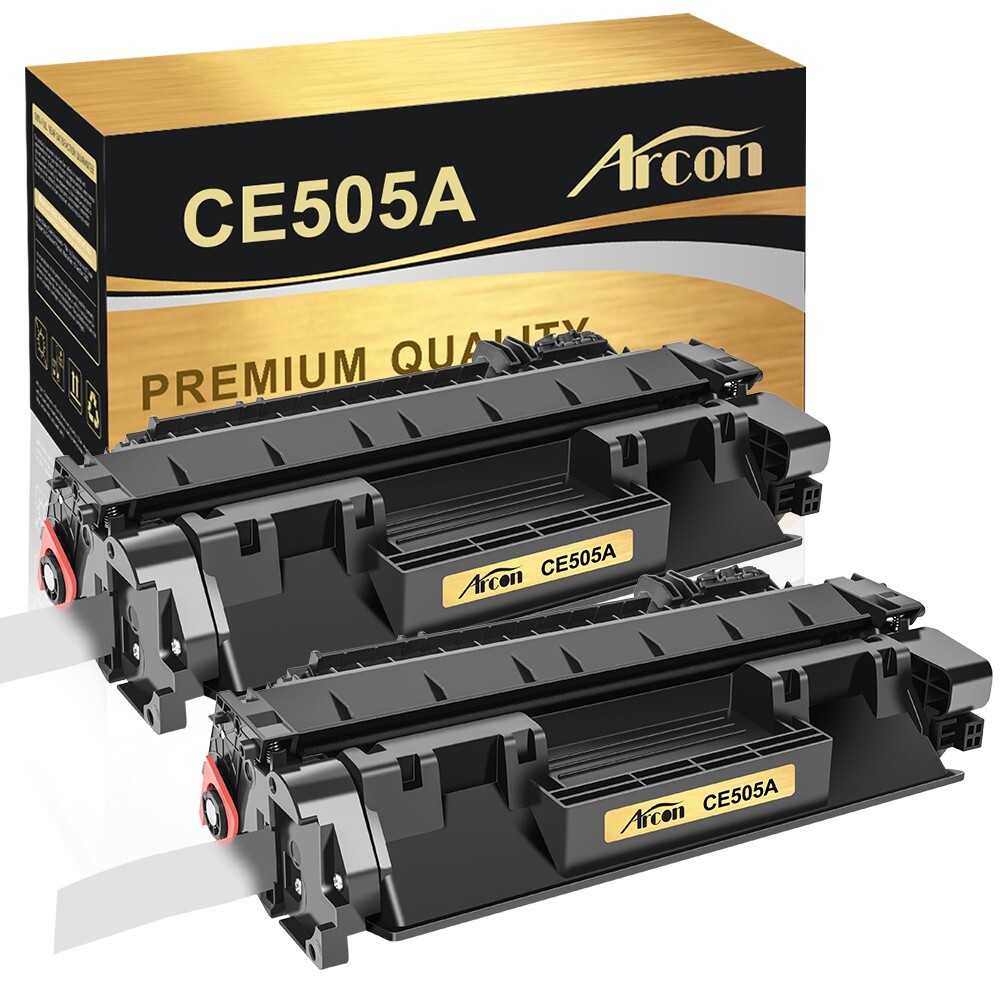 2 Pack CE505A Toner Cartridge For HP 05A LaserJet P2035 P2035N P2055DN P2050