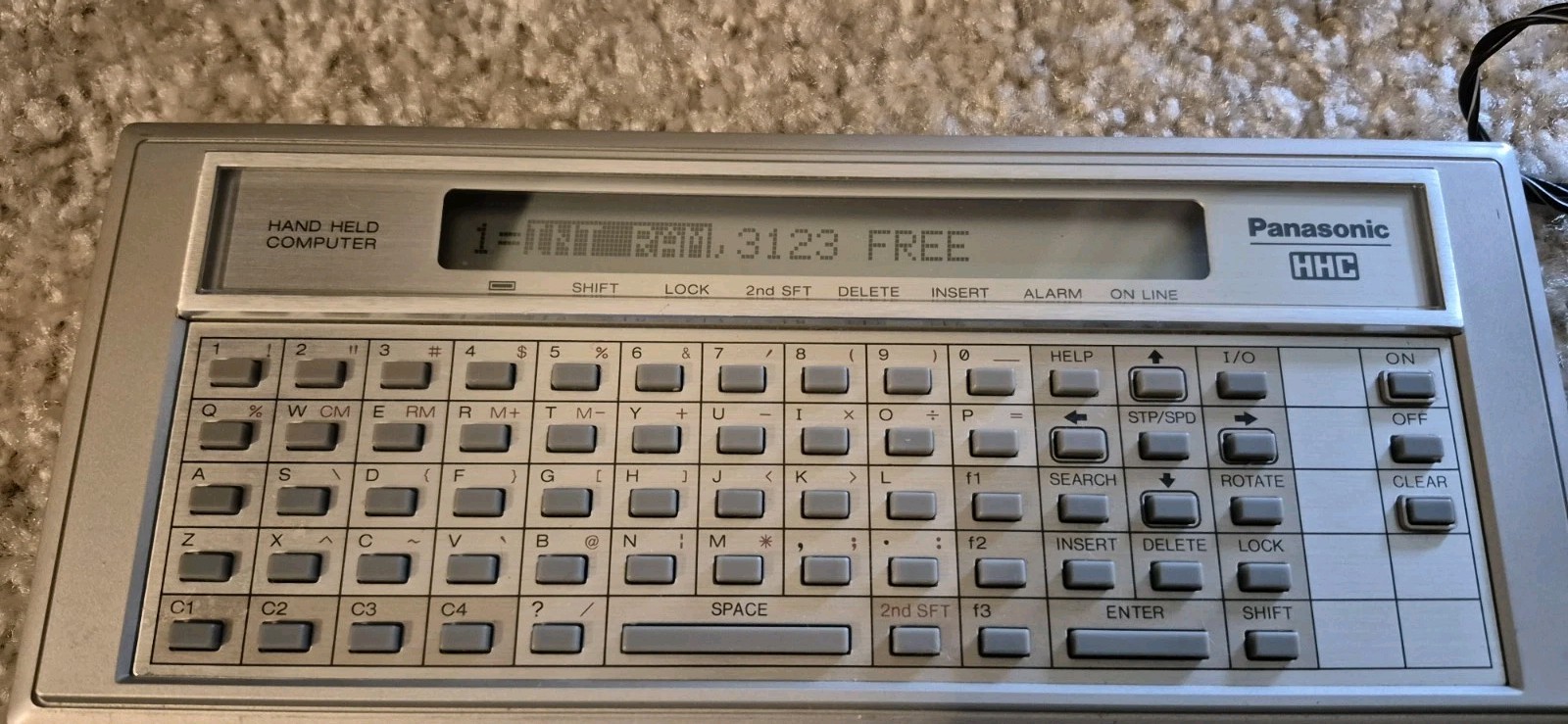 Vintage Panasonic HHC Handheld Computer Model No RL-H1400 ,Powers On