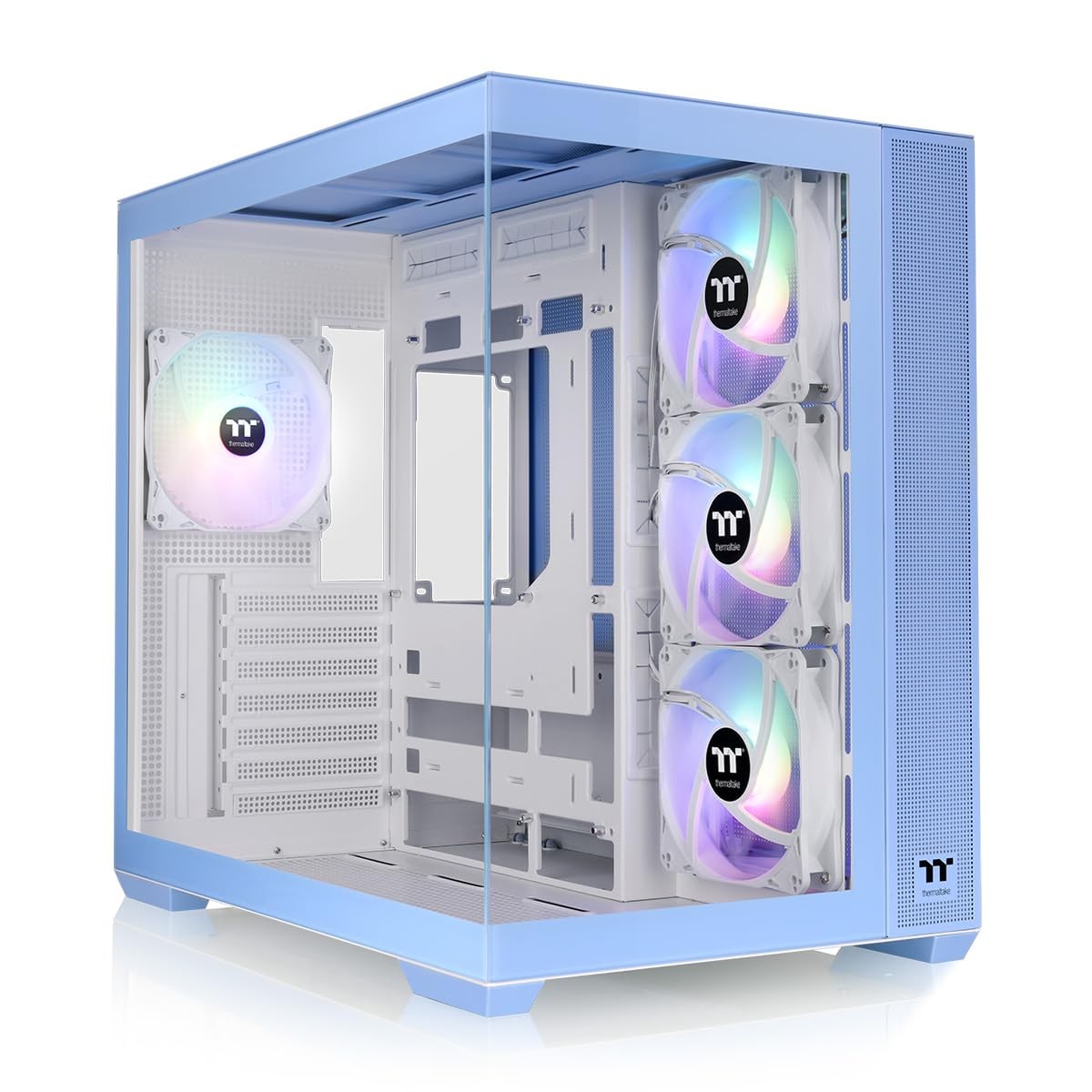 Thermaltake View 380 TG ARGB Hydrangea Blue Mid Tower Chassis (ca-1z2-00mfwn-00)