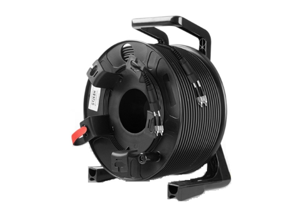 Armored Fiber Optic Cable ST to ST 2 Strands Single Mode with Fiber Reel
