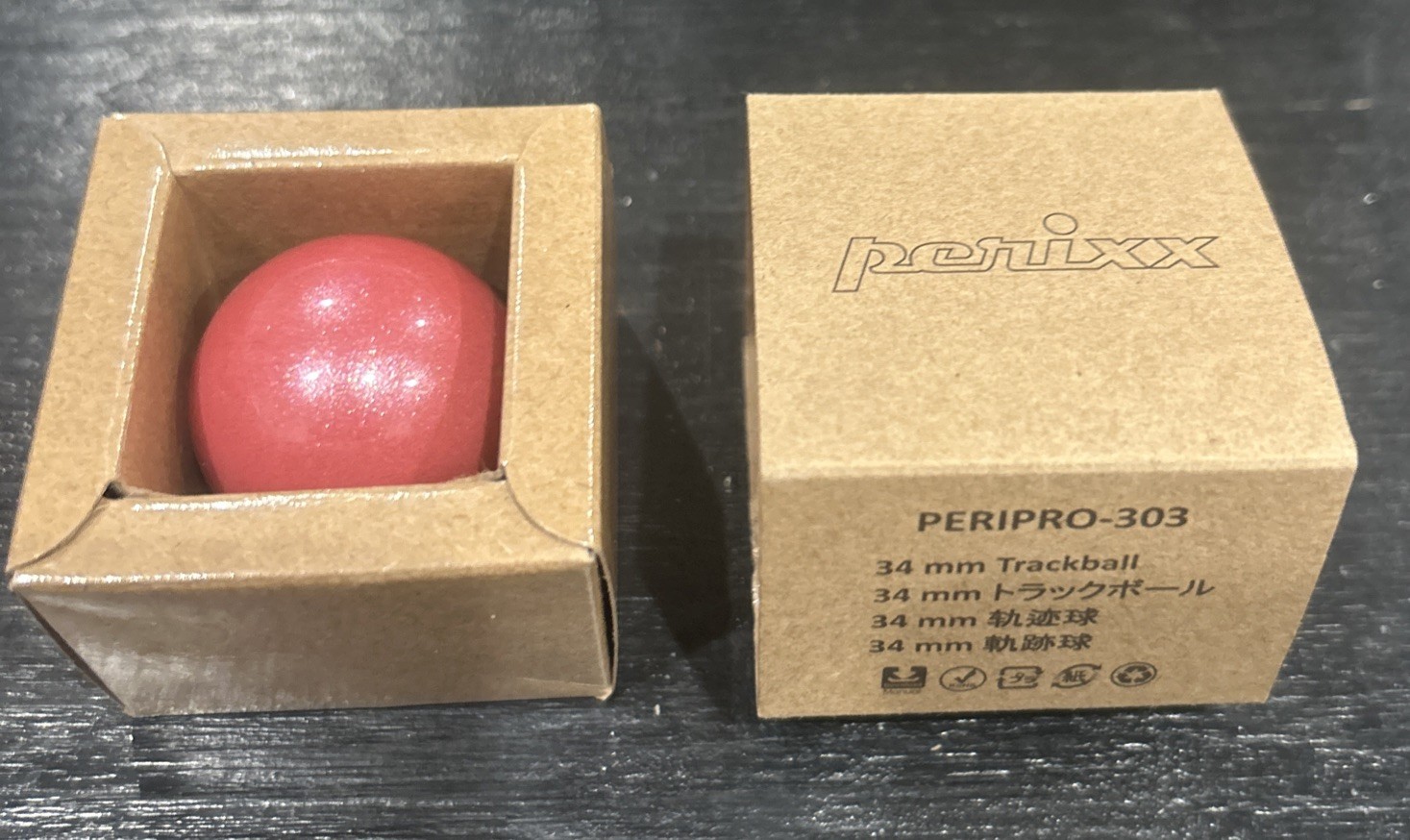 Perix PERIPRO-303 G PK 34 mm Replacement Trackball Glossy Pink 18037