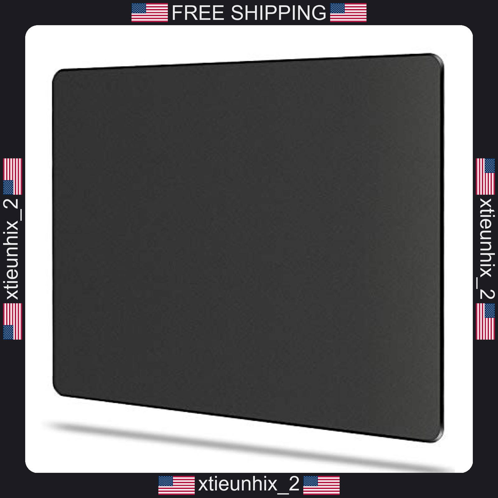Hard Gaming Mouse Pad 11.6x9.5 Inches Plastic Surface Non-Slip Rubber Base