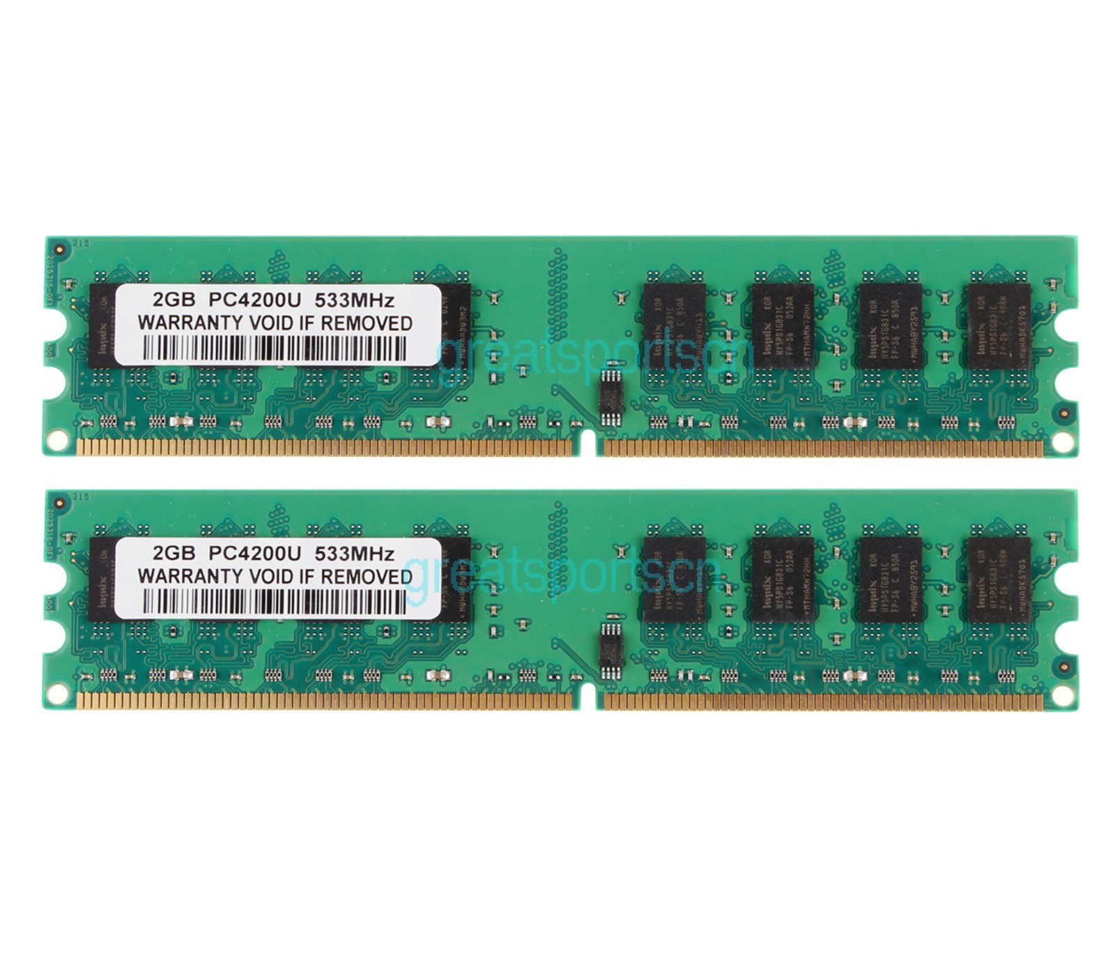 4GB 2pcs 2GB 2RX8 PC2-4200 DDR2 533MHz 240PIN CL4 Desktop INTEL DIMM Memory RAM