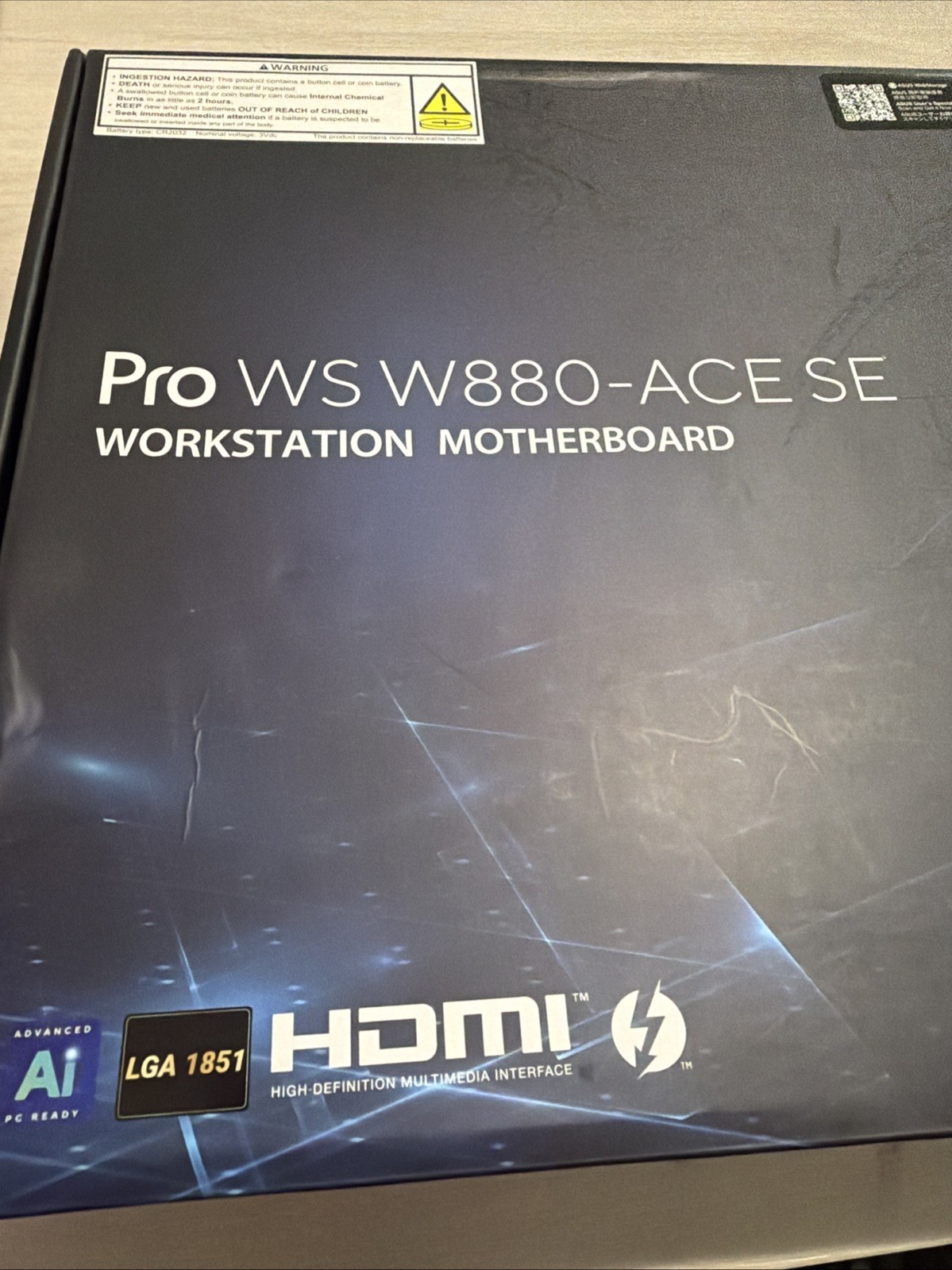 Asus  Pro Ws W880-Ace Se Lga 1851  Motherboard. Bent Cpu Pins