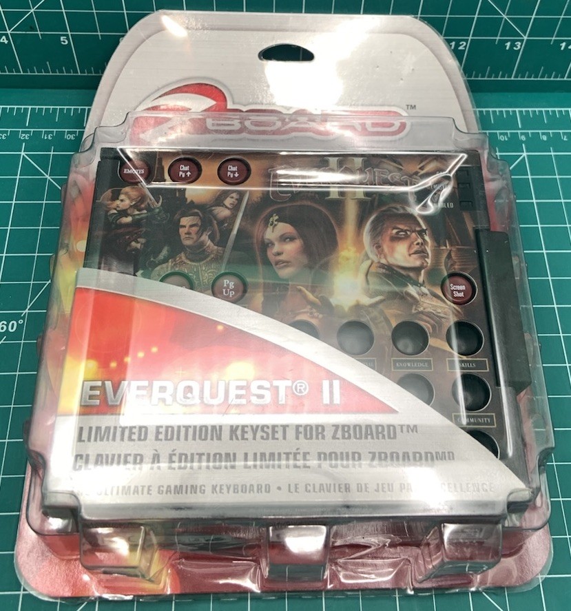 Everquest II 2 Zboard Ltd Limited Edition Gaming Keyboard Keyset 2003 NEW Sealed