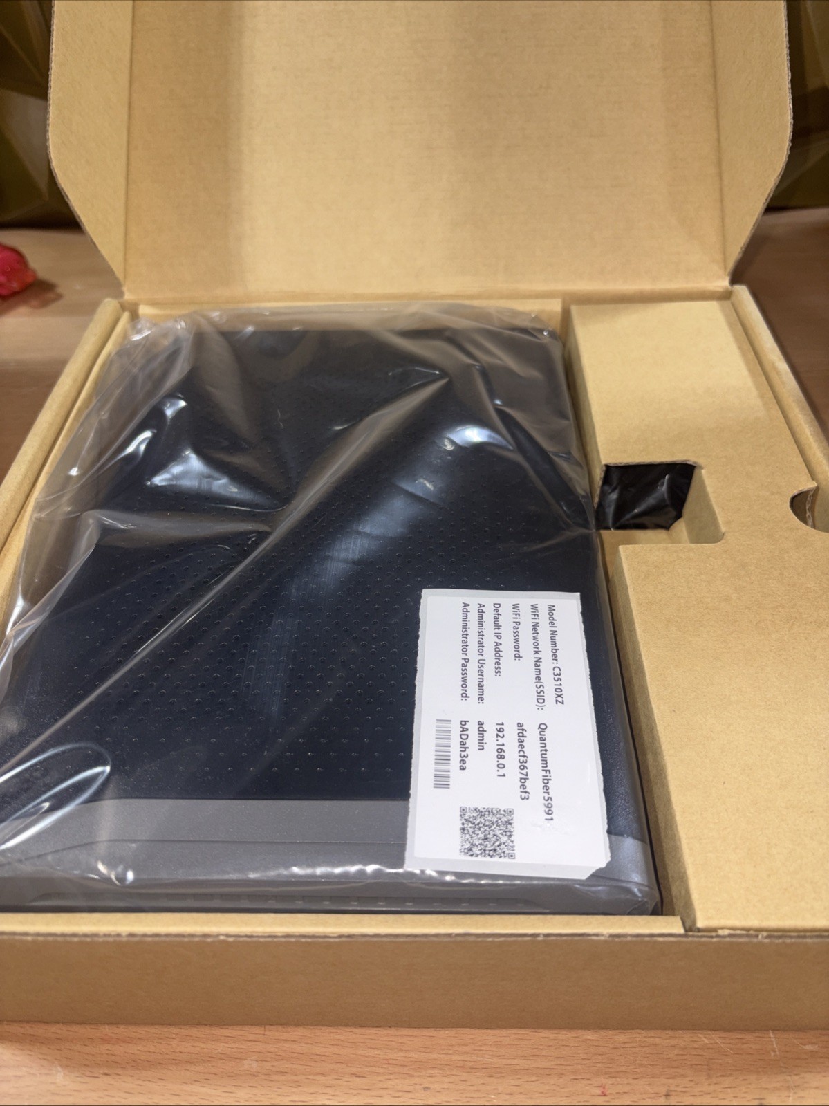 ZYXEL C3510XZ Fiber ONLY Gateway Modem Wireless AX Router for Centurylink