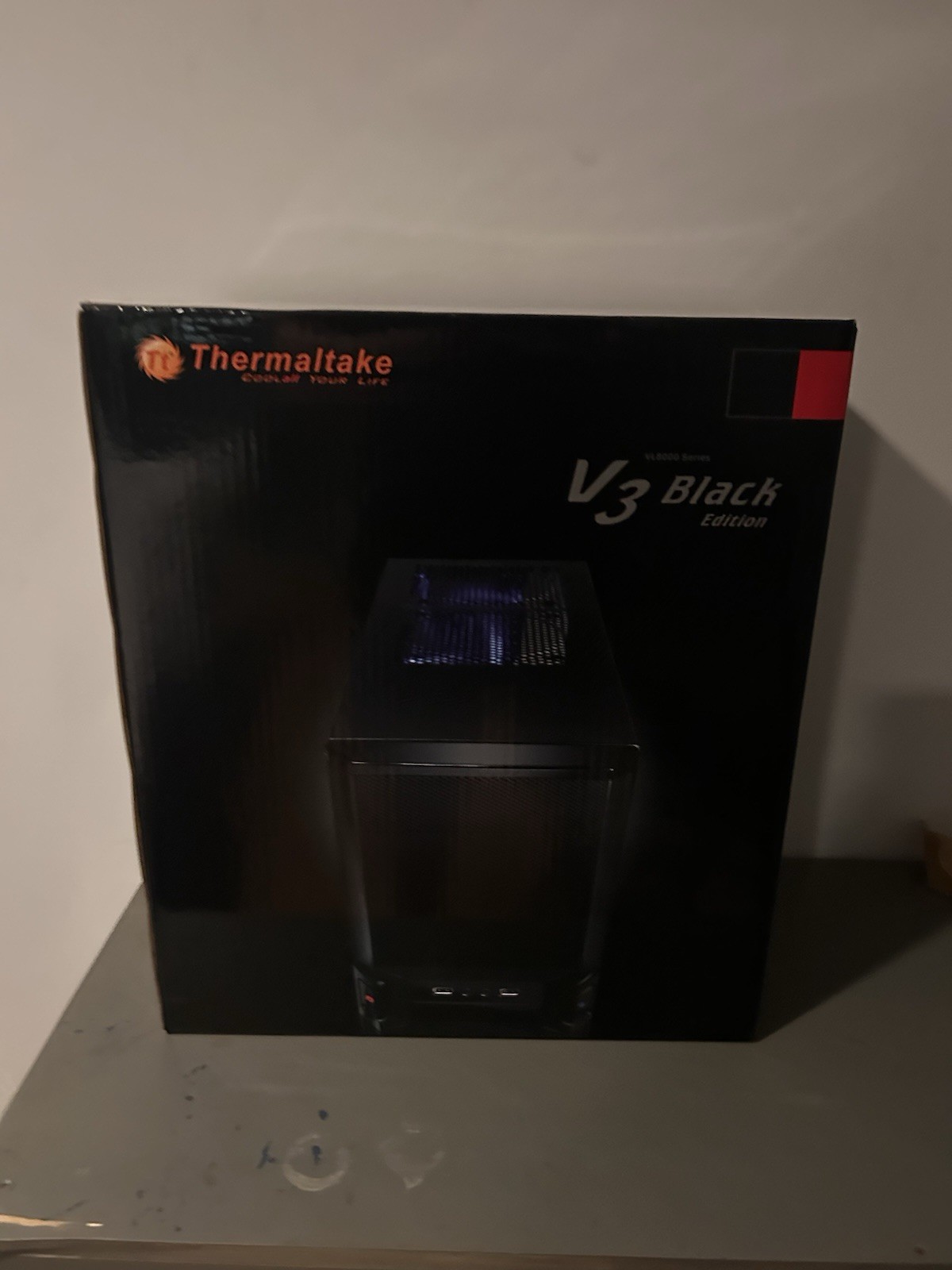 Thermaltake - V3 Black Edition SECC / Plastic ATX Mid Tower Computer Case Black 