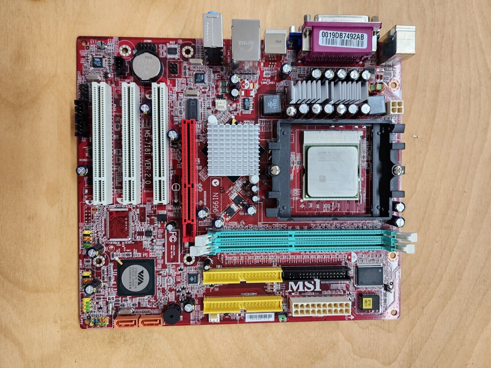 MSI K8MM3 Motherboard, AMD Sempron, 1GB DDR Ram, PC Parts, Retro Gaming