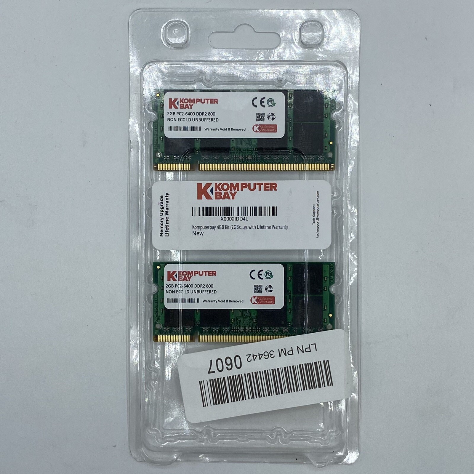 Komputerbay MACMEMORY For Apple 4GB Kit (2X 2GB Modules) PC2-5300 667MHz DDR2 