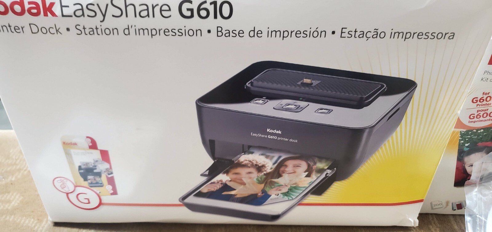 Kodak EasyShare Dock G610 Digital Photo Thermal Printer + Bundle (FC61-1-G301)