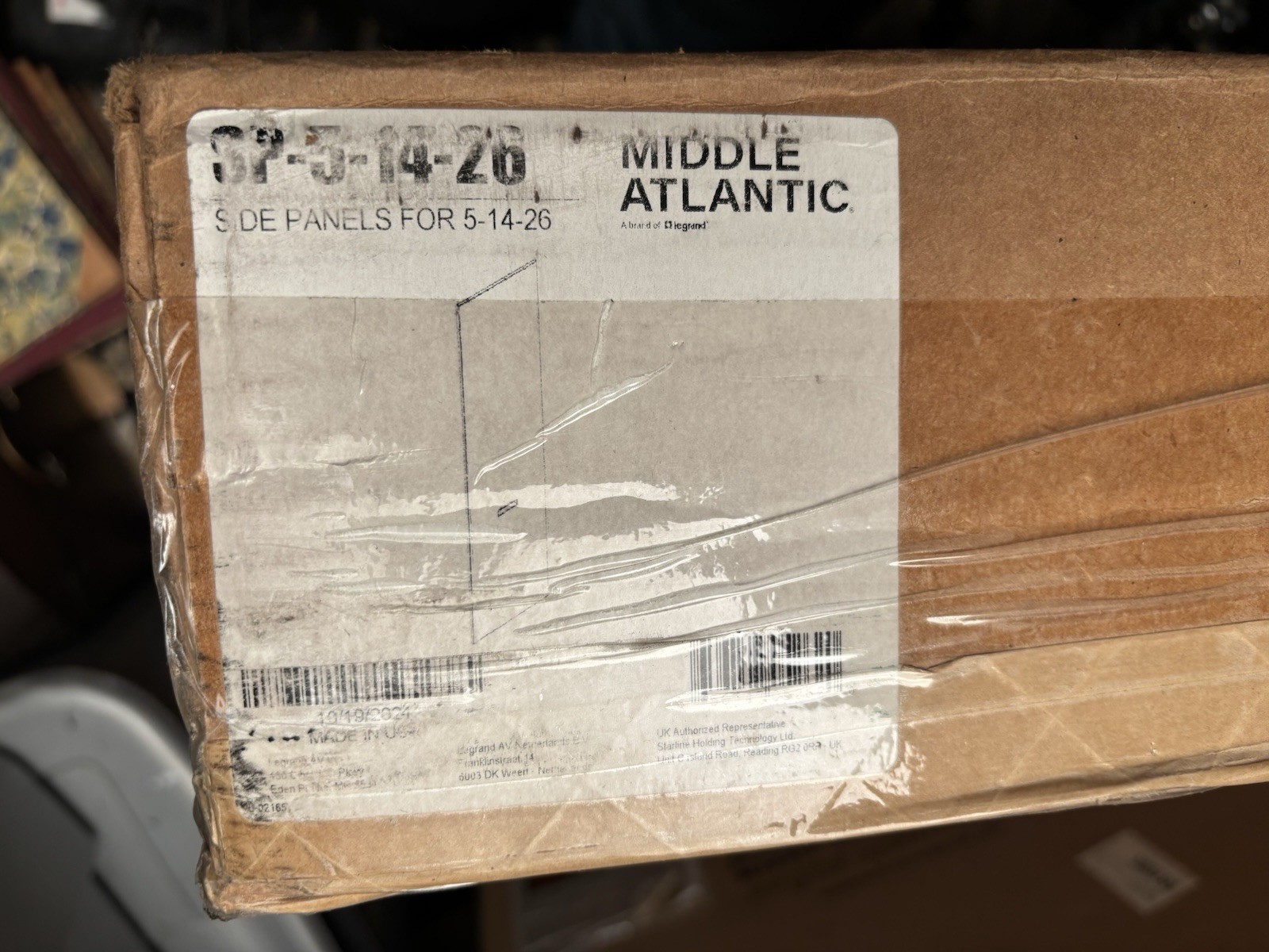 Middle Atlantic SP-5-14-26 Slim 5 Series Removable Steel Side Panels - NEW