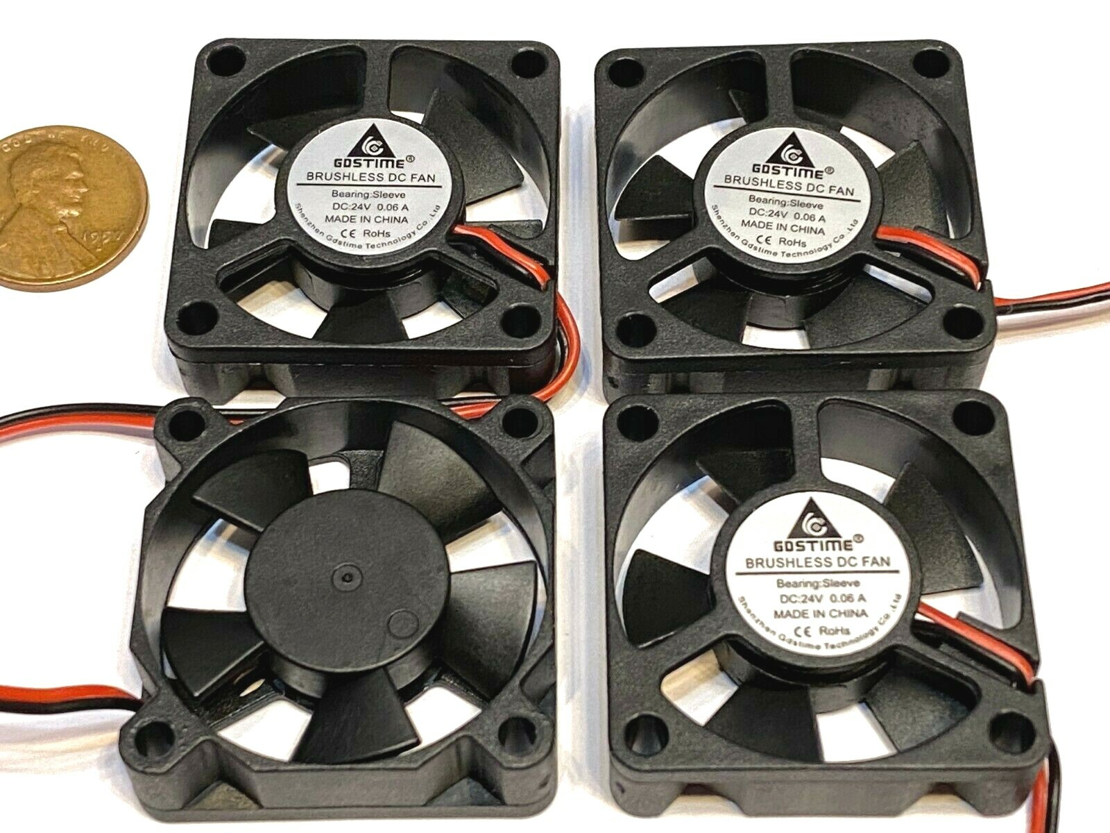 4 Pieces Gdstime 35mm 35x10mm 3510 DC 24V 2Pin mini 3d Printer Cooling Fan C49