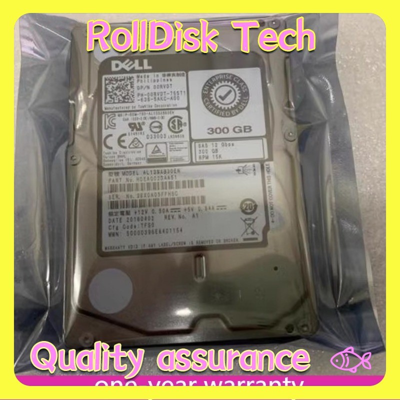 New Dell 0RVDT 300GB 15K 2.5" SAS 12G Hard Drive AL13SXB30EN HD HDD HDEAG02DAA51
