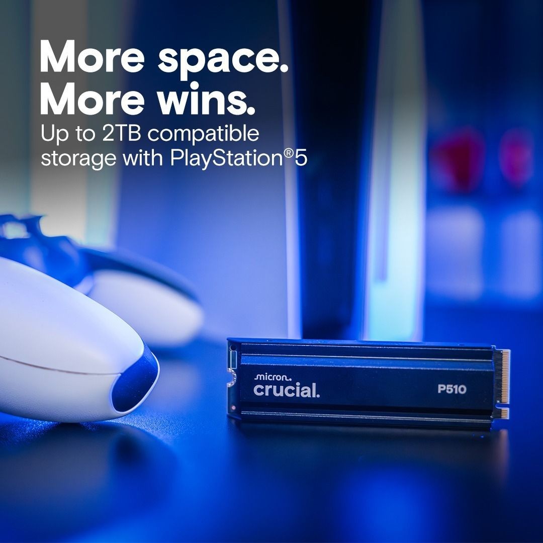 Crucial P510 1TB SSD w/heatsink (CT1000P510SSD5)