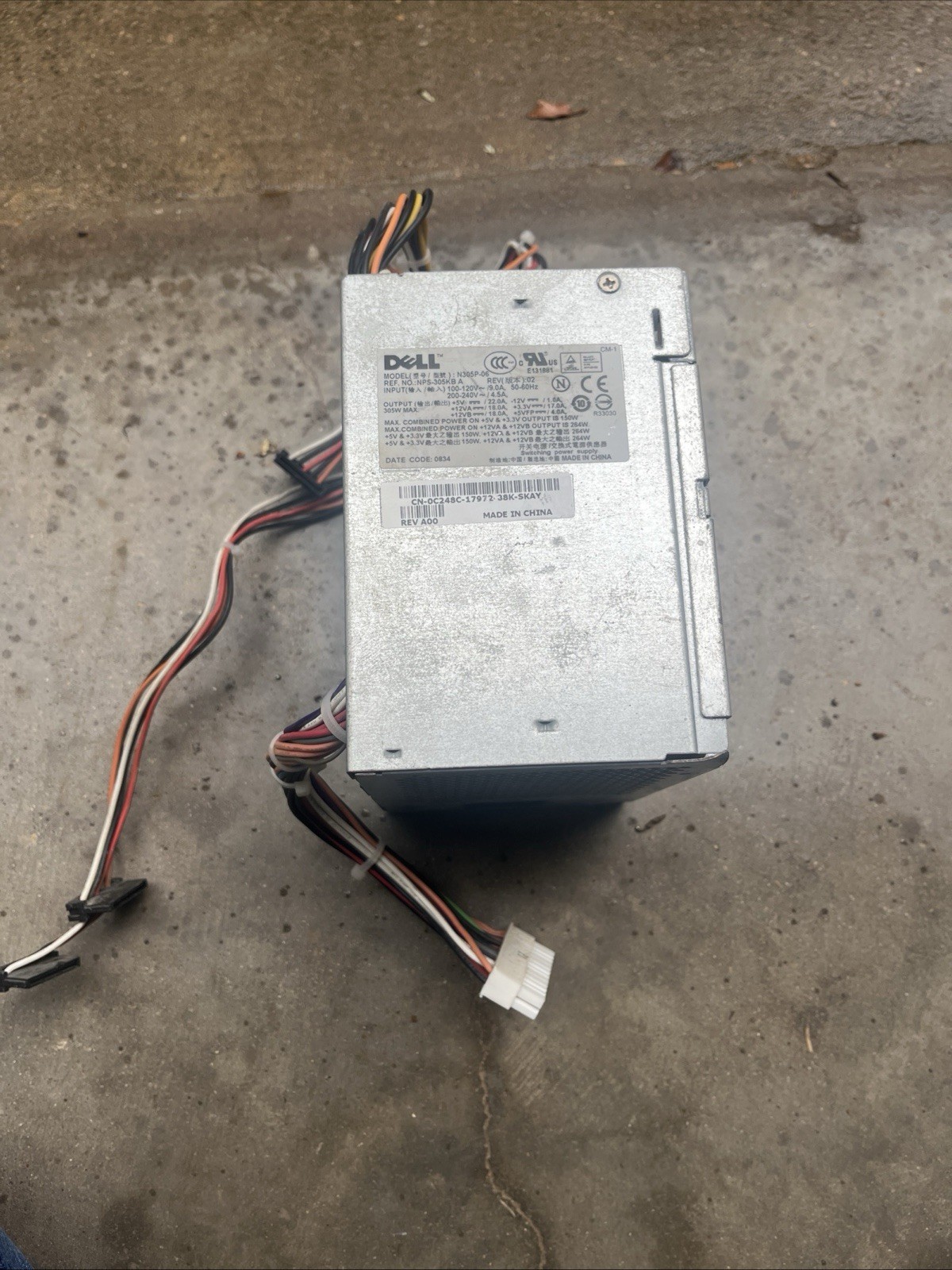 Dell Optiplex Genuine Original 305W Power Supply NPS-305KB A N305P-06 C248C MT 