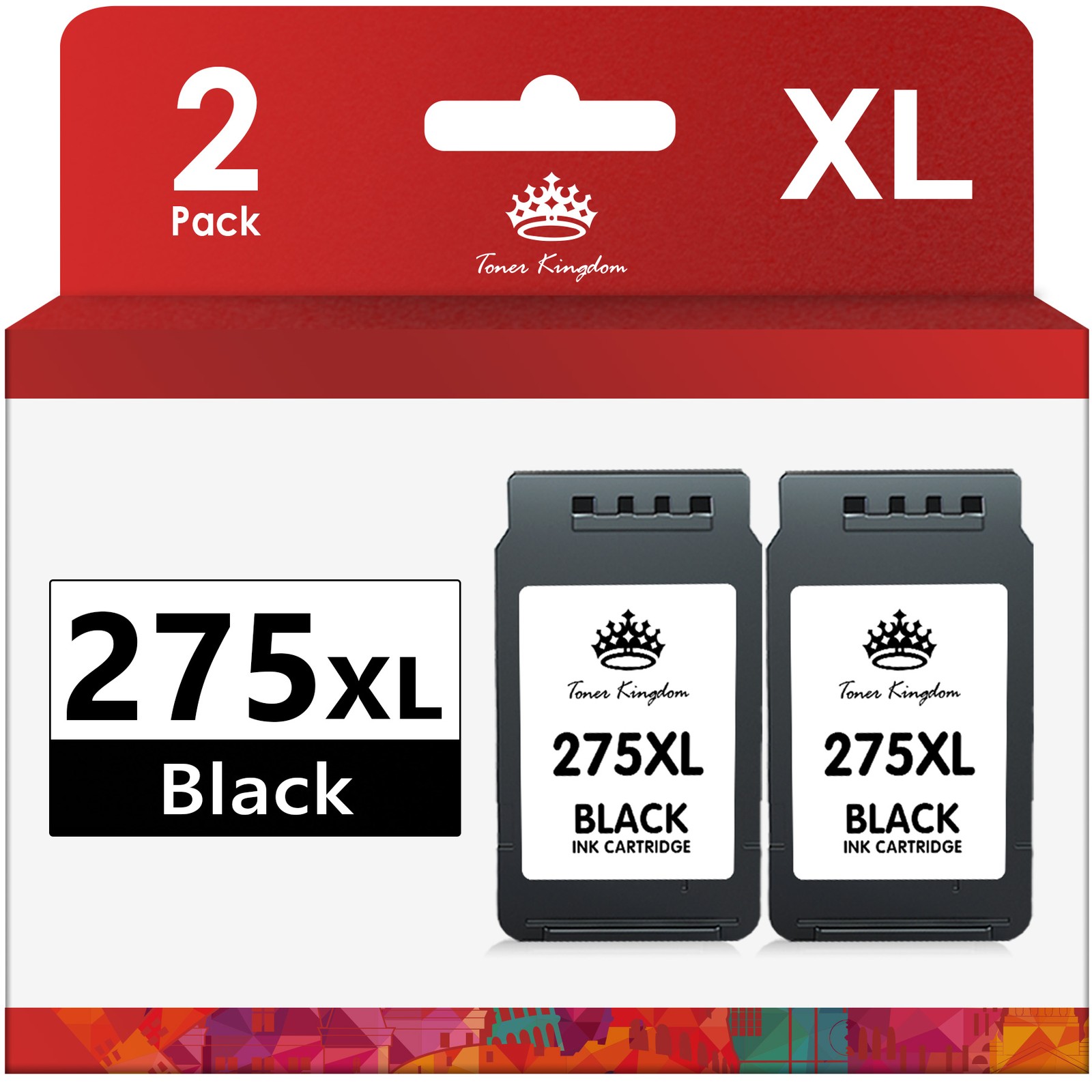 PG-275XL Black Ink Cartridge for Canon Pixma TS3722 TS3500 TR4720 TR4722 Printer