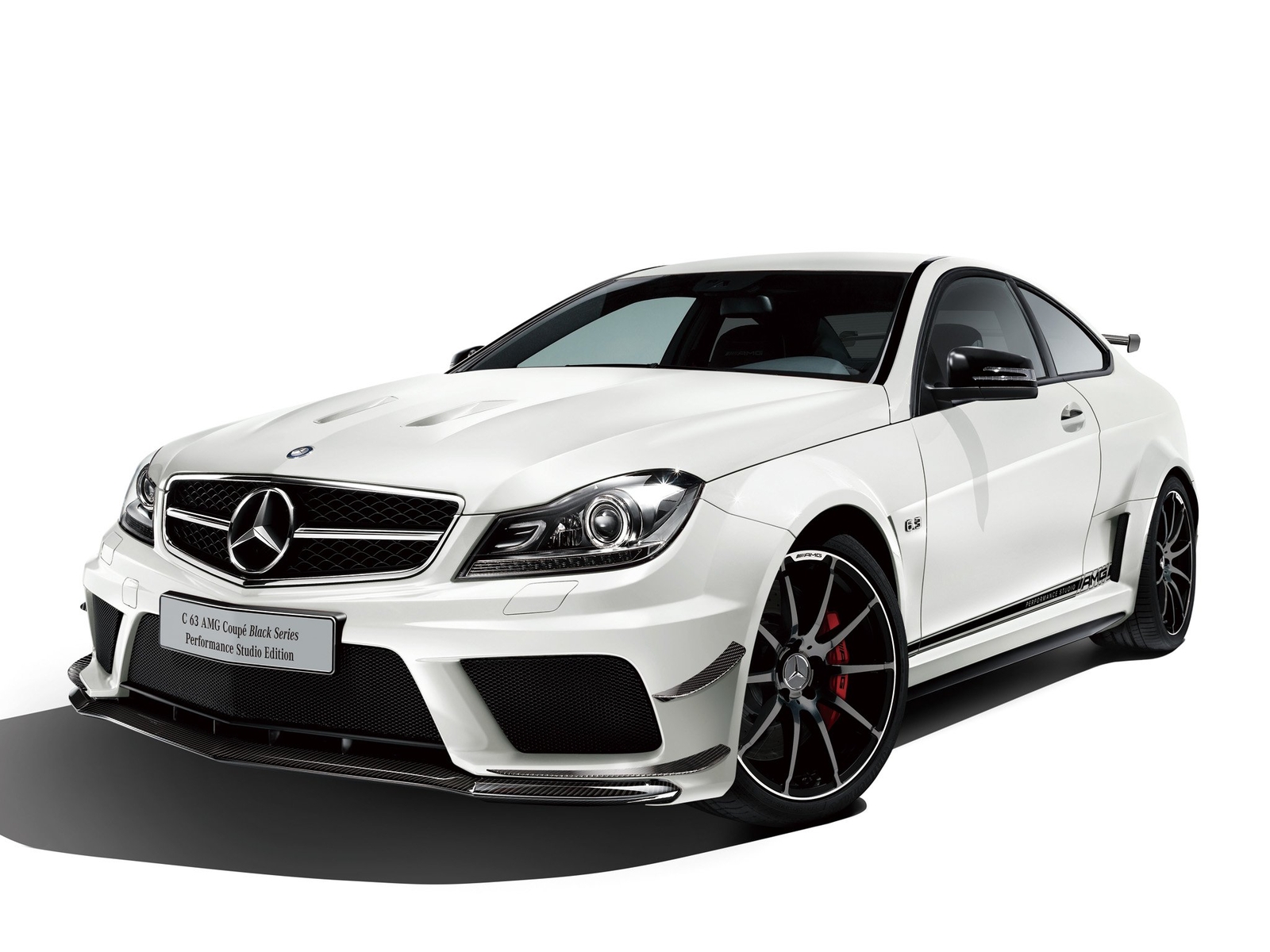 Cars mercedes benz c63 amg black series coupe Desk Mat Stitched