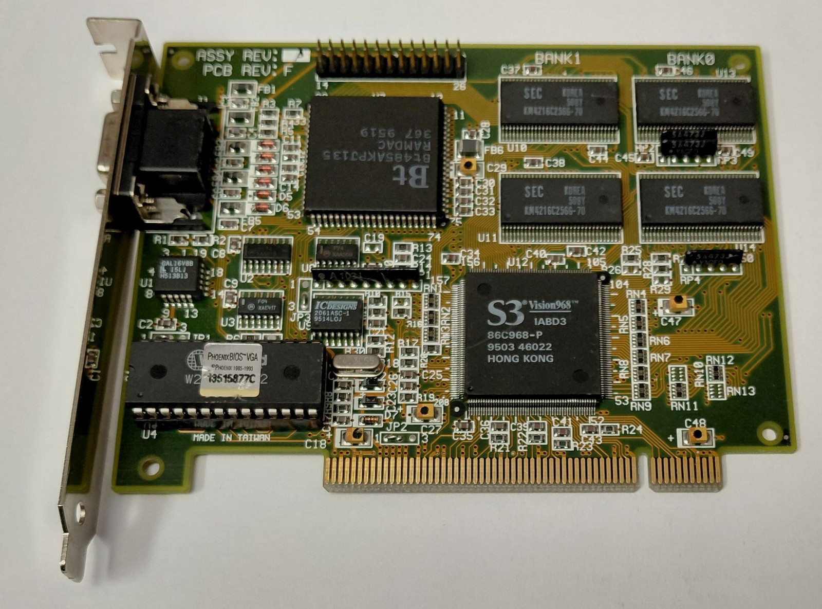 Leadtek Winfast S430 PCI Graphics Card (LRI 2220, S3 Vision968, 2MB, Retro, 1995)