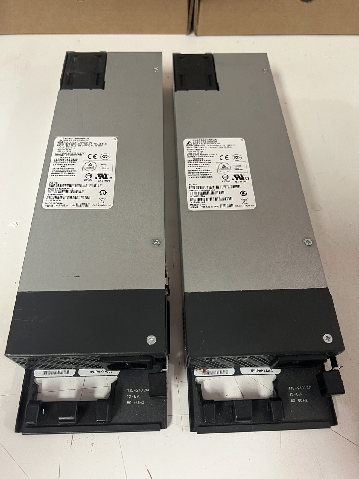 LOT of 2 Cisco PWR-C2-1025WAC PWR-C2-1025WAC Plug-In Module Power