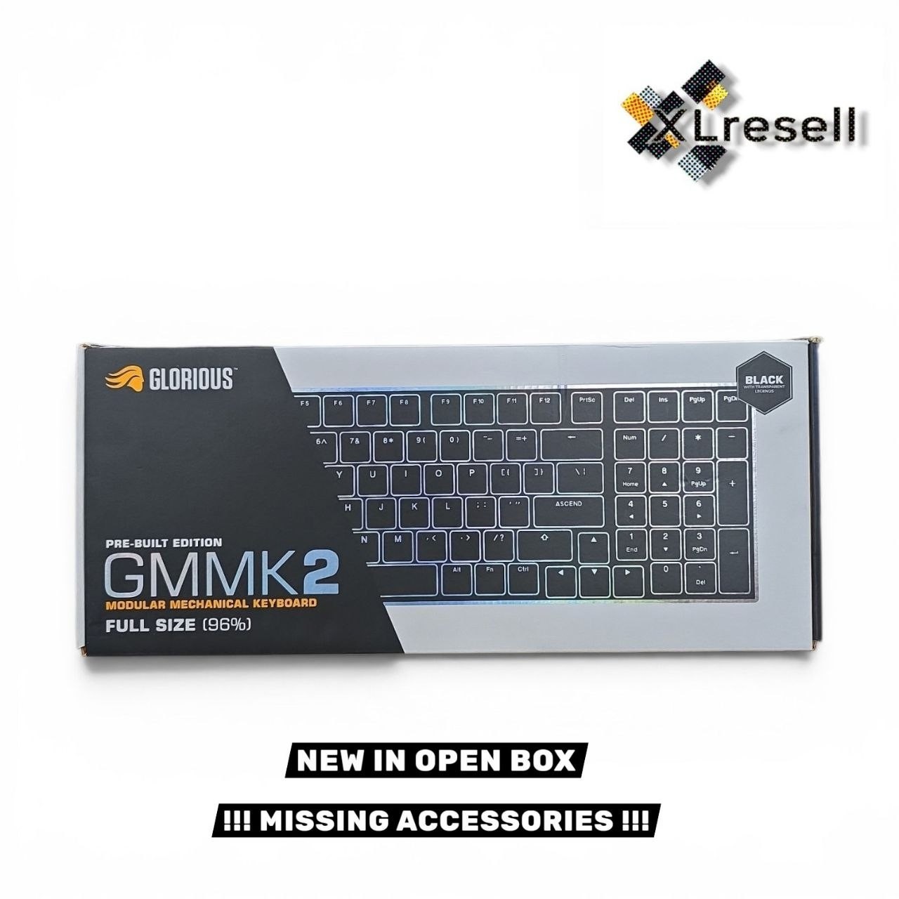 GLORIOUS GMMK 2 Gaming Mechanical Keyboard Hotswap Cherry Mx Style 96% Black