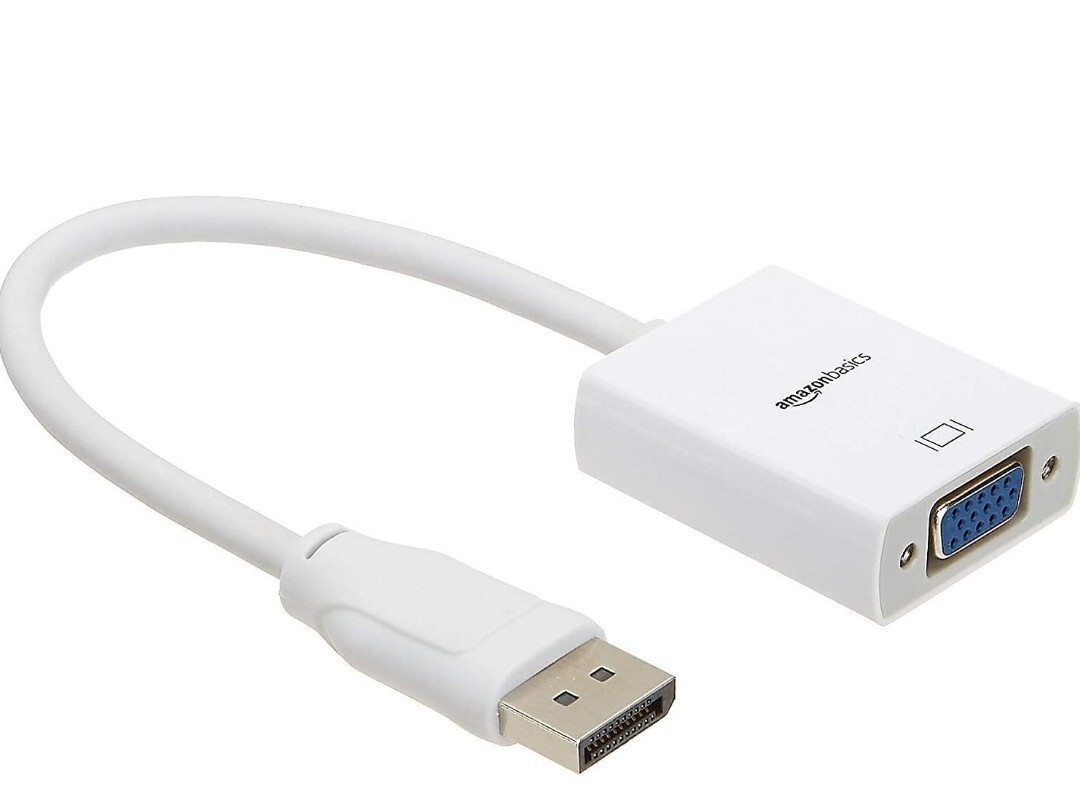 NEW AmazonBasics 5pcs DisplayPort to VGA Adapter