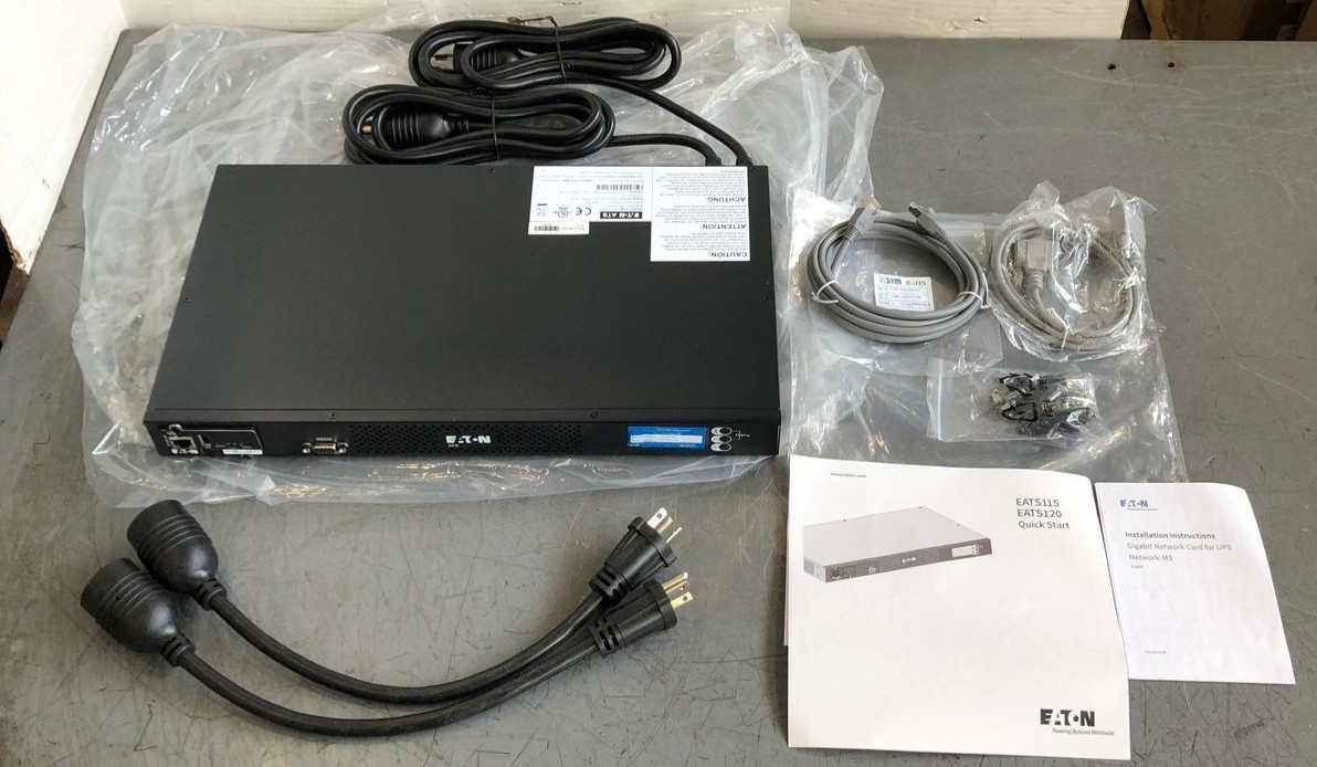 Eaton EATS120 10-Outlet PDU NEMA 5-20P 120V 1.92kVA Rackmount 🔥New🔥