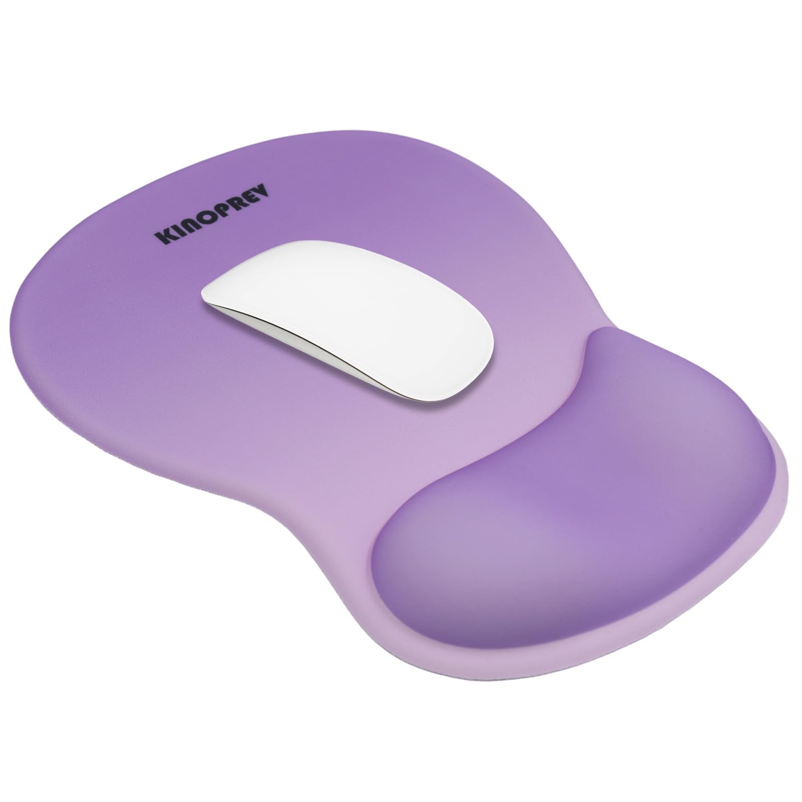 Ergonomic Mouse Pad with Wrist Support, 10.2L x 7.6W inches, Purple Gradient 