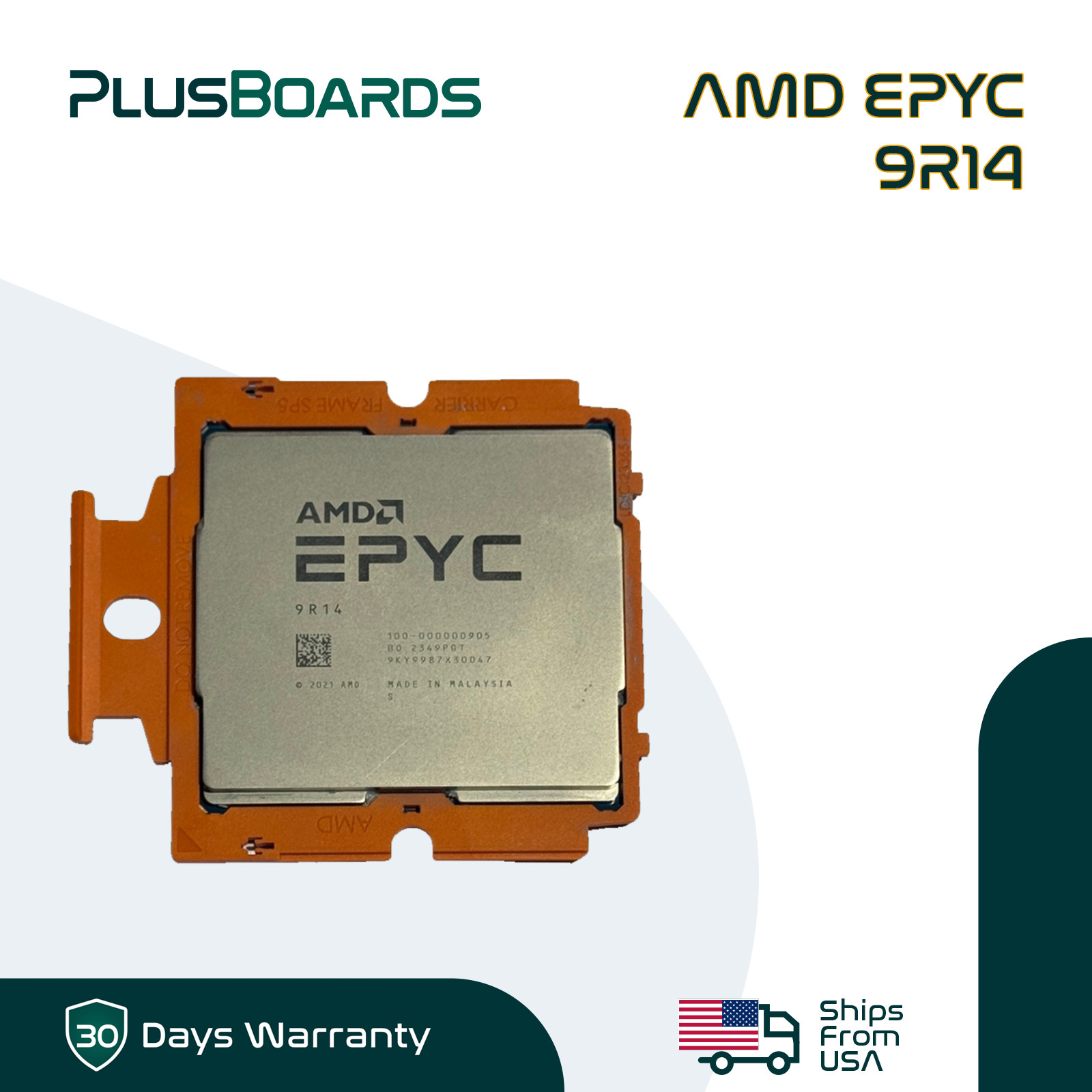 AMD EPYC 9R14 96-Core 384MB SP5 Server Processor Unlocked
