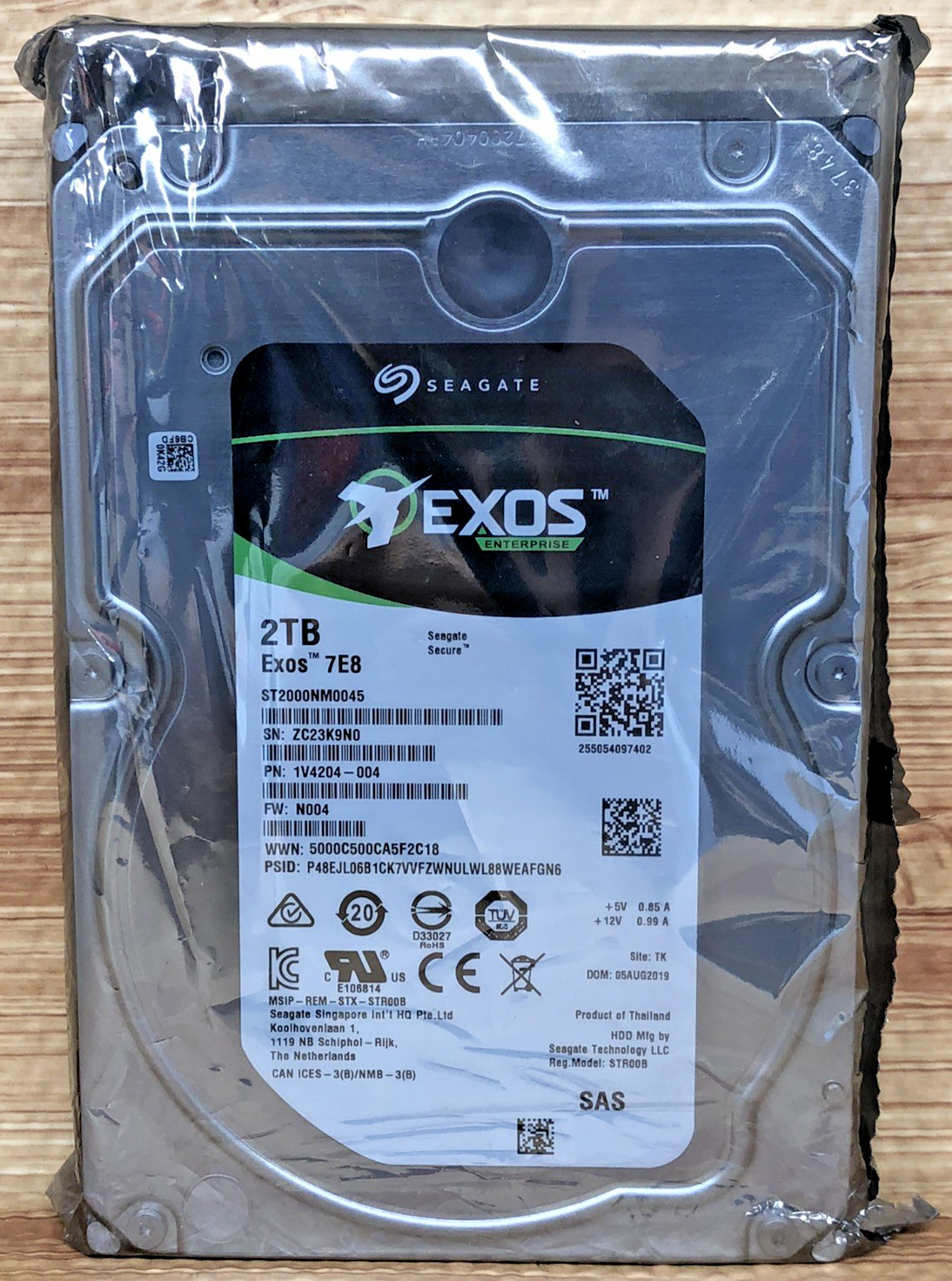 Seagate Exos 7E8 ST2000NM0045 2TB SAS 12Gb/s 3.5" HDD – New Sealed 