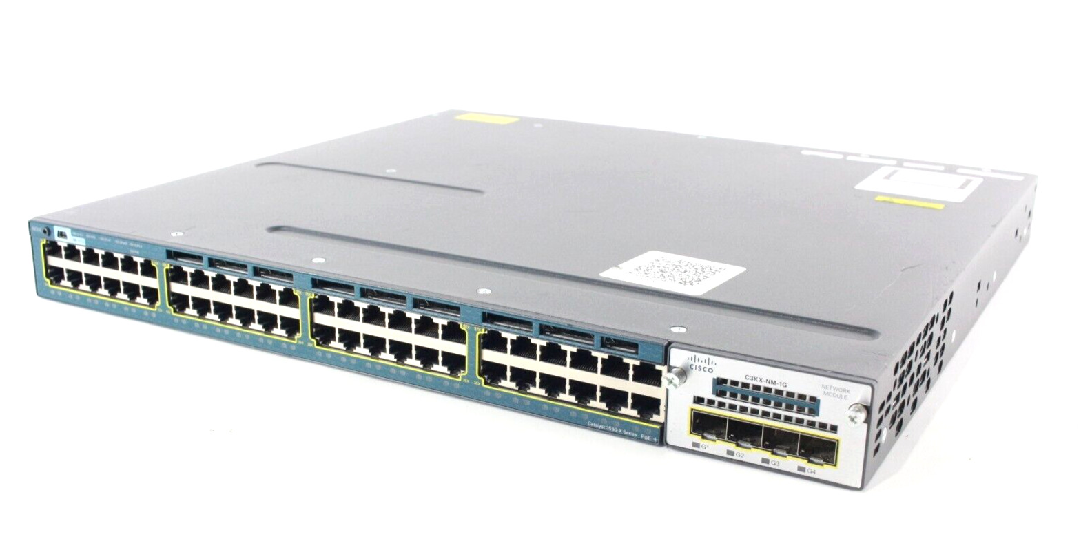 Cisco Catalyst 3560-X Series Switch 48-Port PoE+ WS-C3560X-48P-S C3KX-NM-1G (CI)